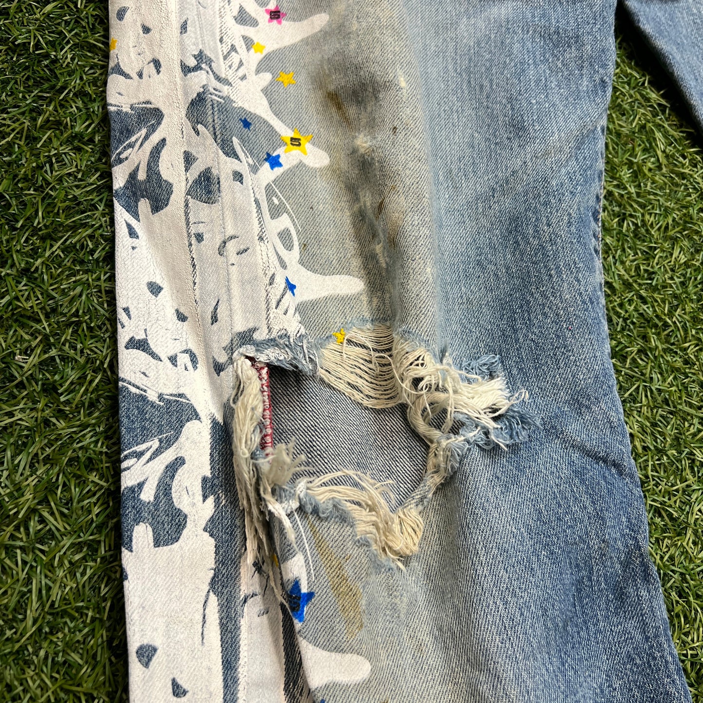 Sp5der web denim jeans Size 32 NEW x9780