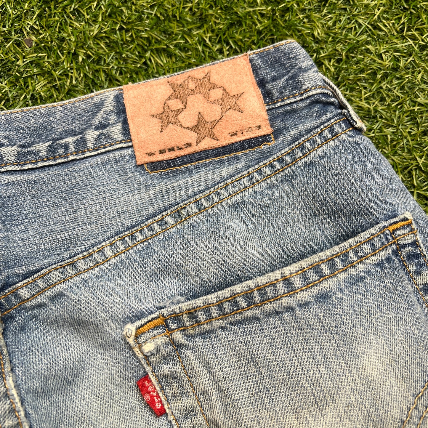 Sp5der web denim jeans Size 32 NEW x9780