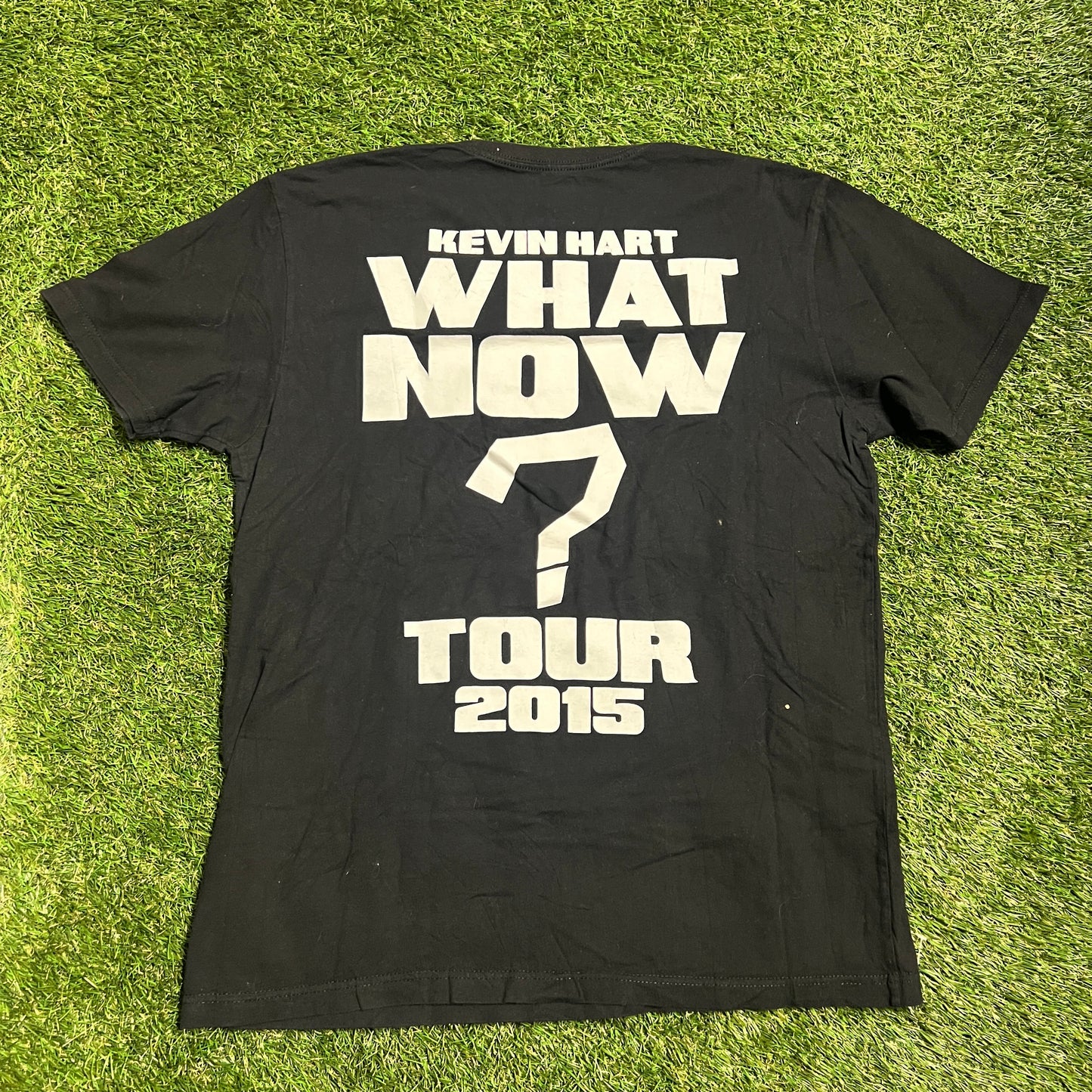 Kevin Hart What Now ? Tour 2015 Black Tee Size Large USED v13027