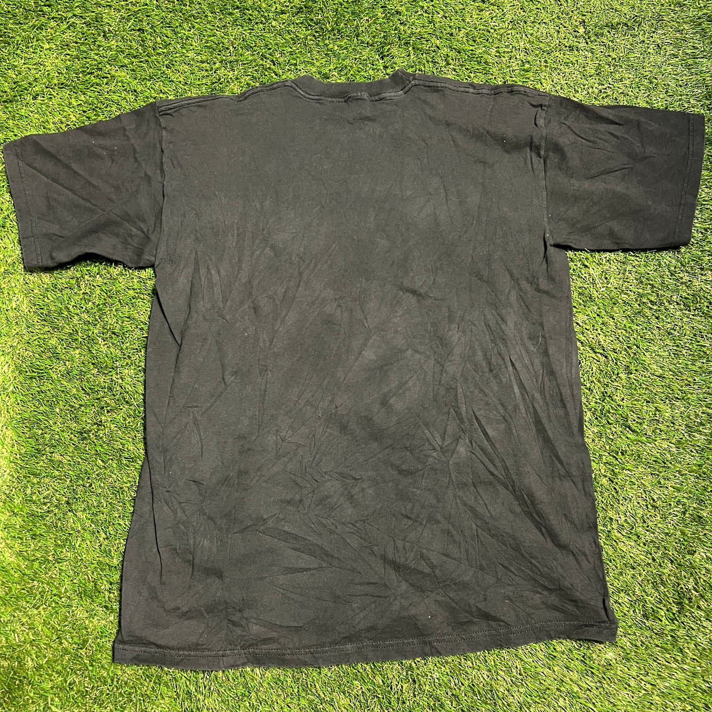 1998 Goldberg Two Belts Tee Black Size XL USED v13036