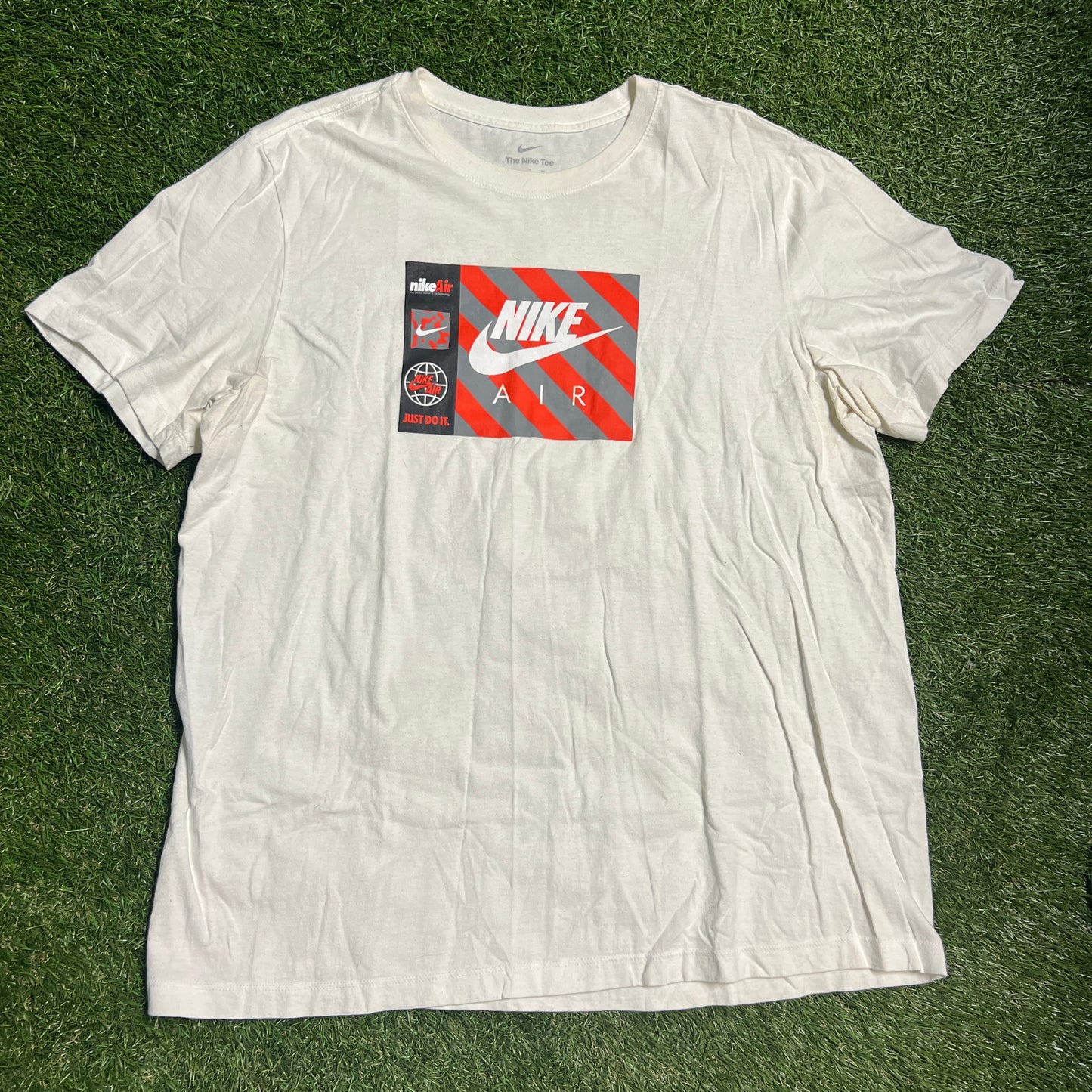 Nike Air Striped Front Tee Size XL USED v13138