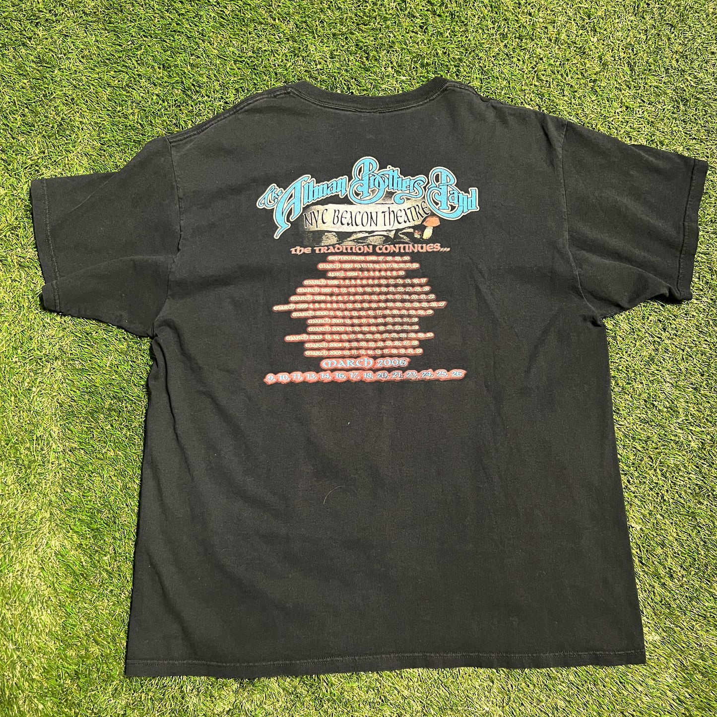 2006 The alman brothers band tee black Size Large USED NO TAG v13183
