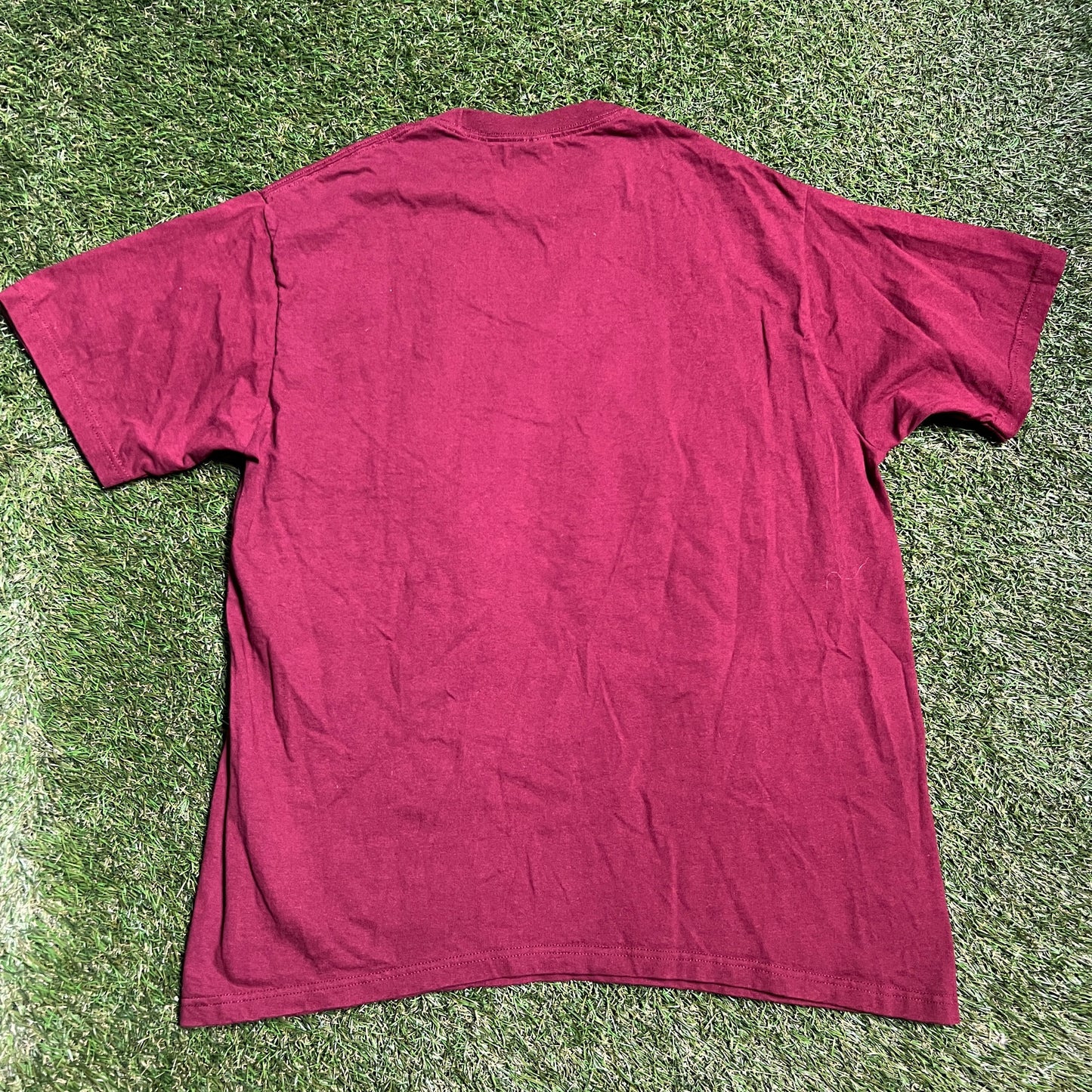 Supreme 18 Ny System Maroon Tee Size Large USED x10002