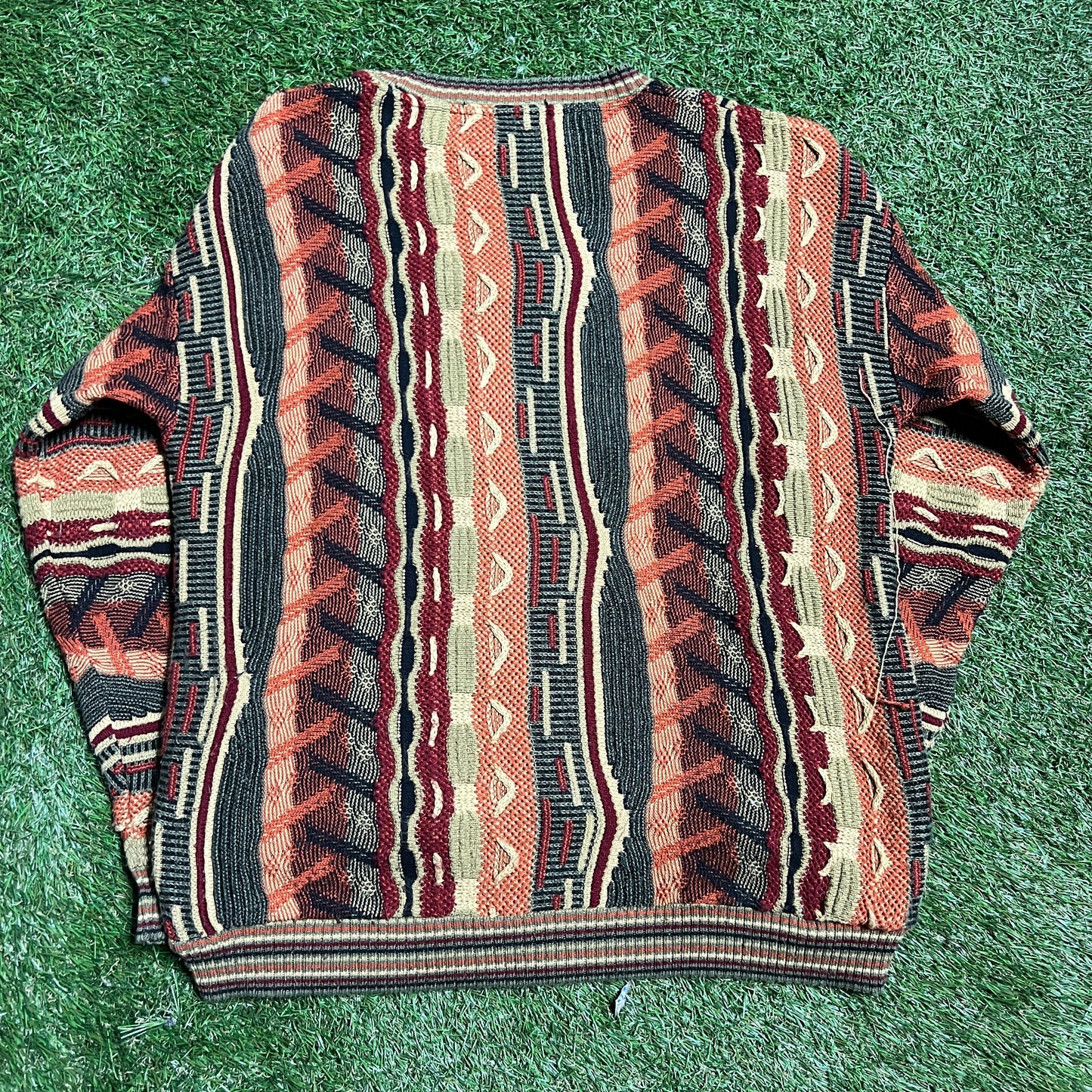 Protege Coogie Style collection knit sweater red Size XL USED v13213