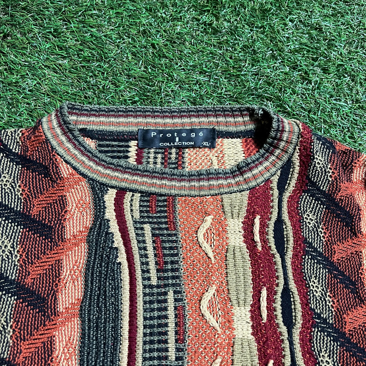 Protege Coogie Style collection knit sweater red Size XL USED v13213