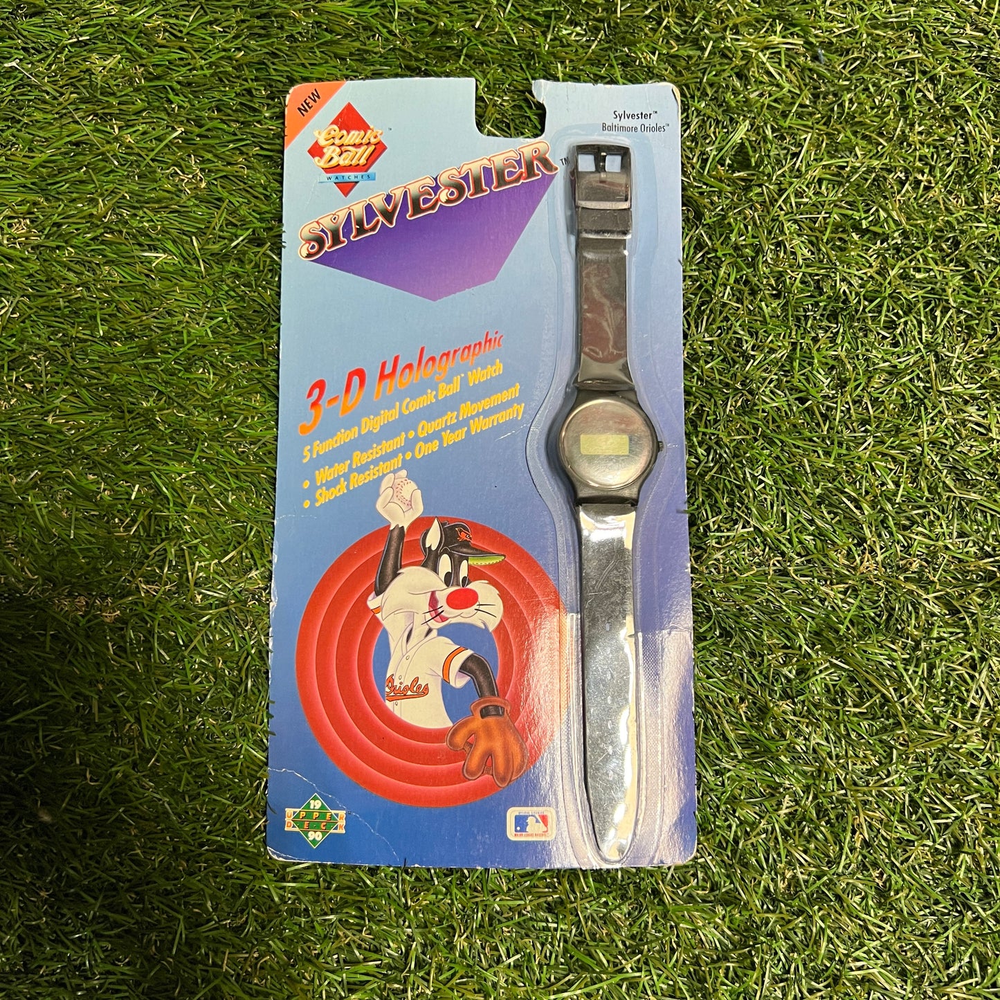 1990's 3D Hologram Comic Ball Watch "Sylvester " NEW v13285