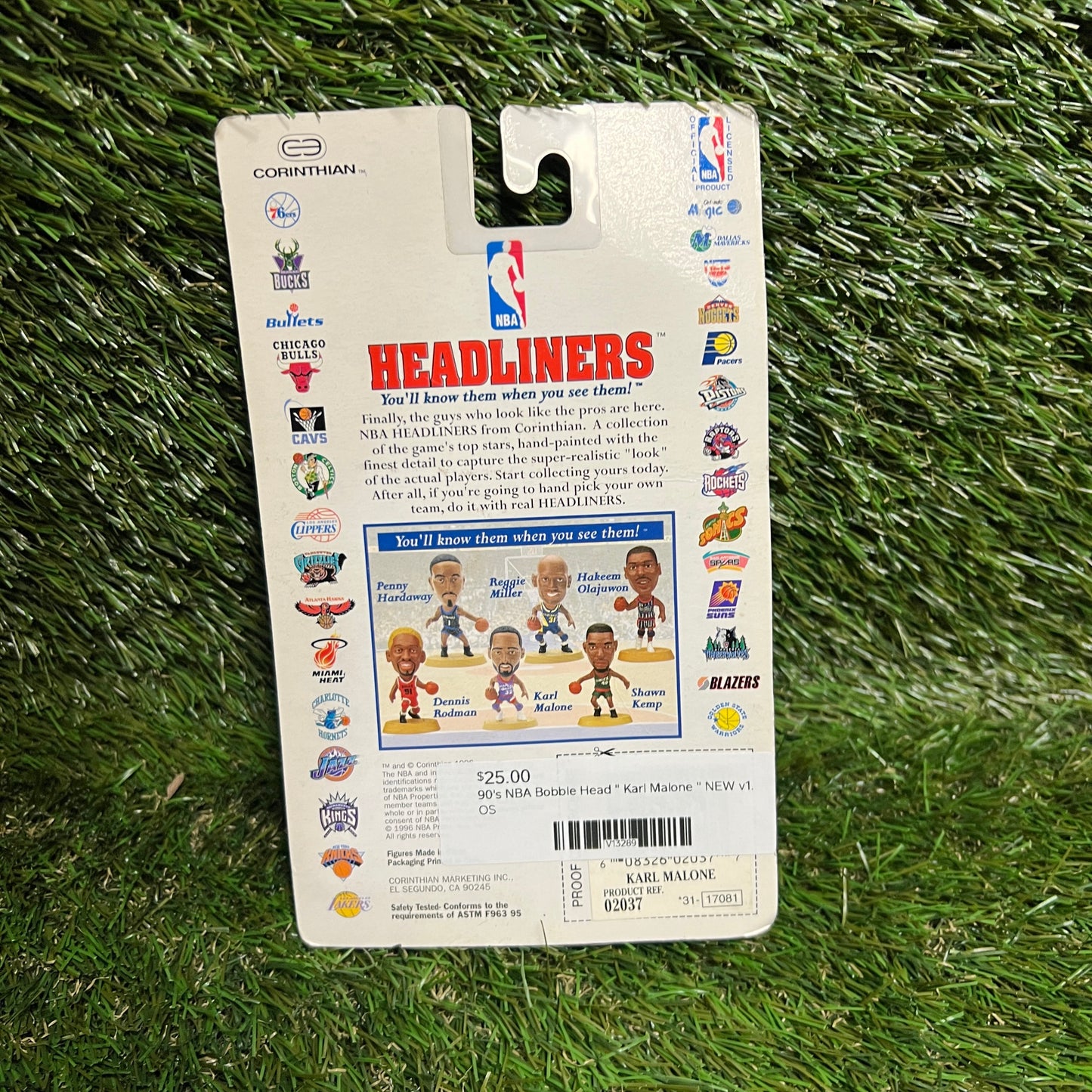 90's NBA Bobble Head " Karl Malone " NEW v13289