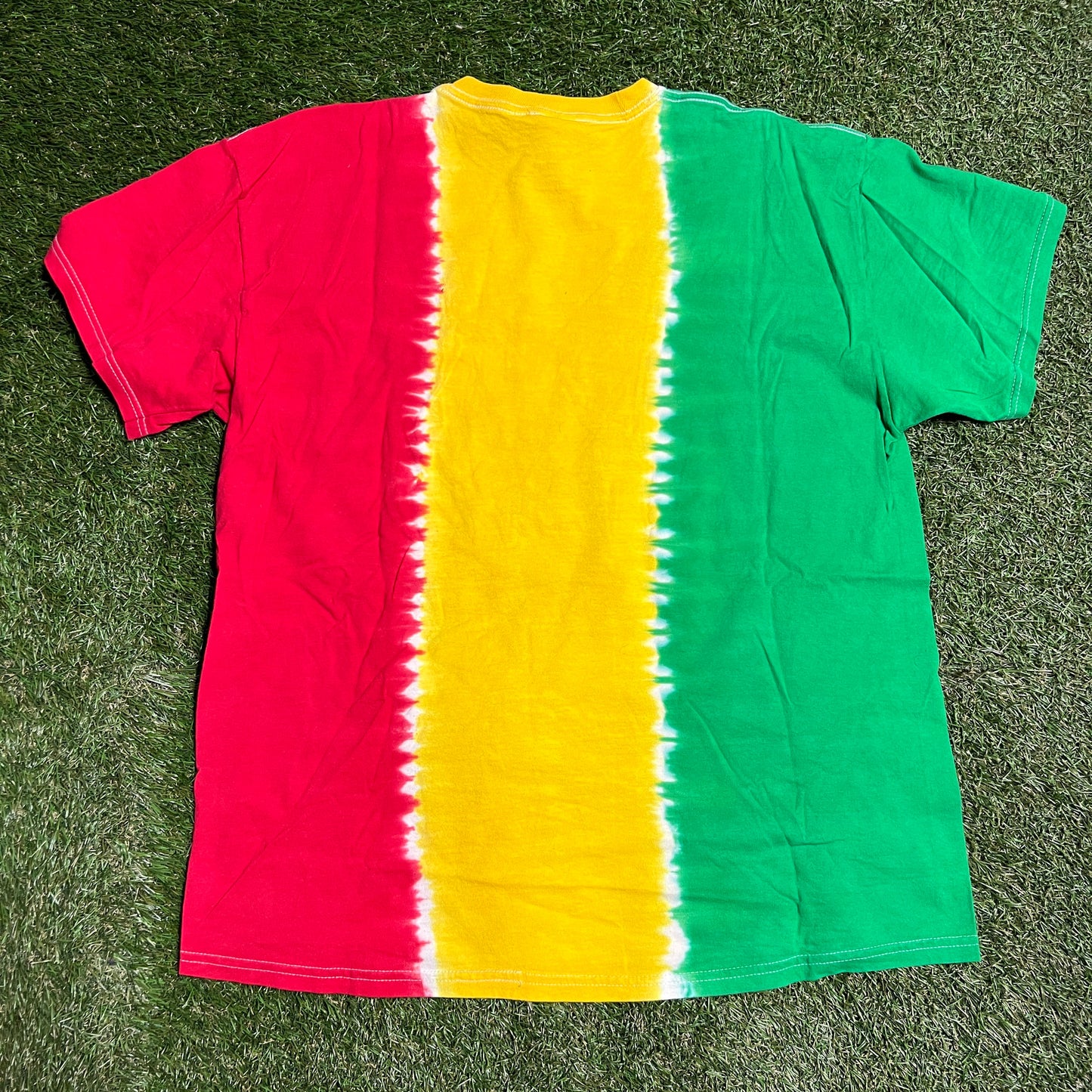 Bob marley just can't live that negative way tie dye tee Size XL USED v13365