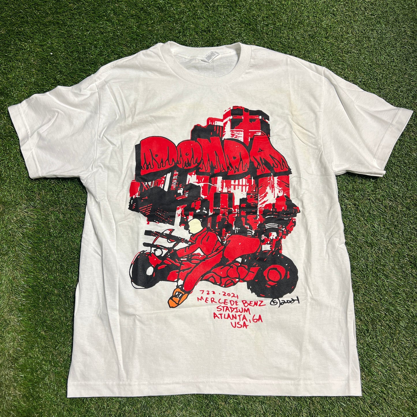 5AM Donda Tee White Size Large USED v8967