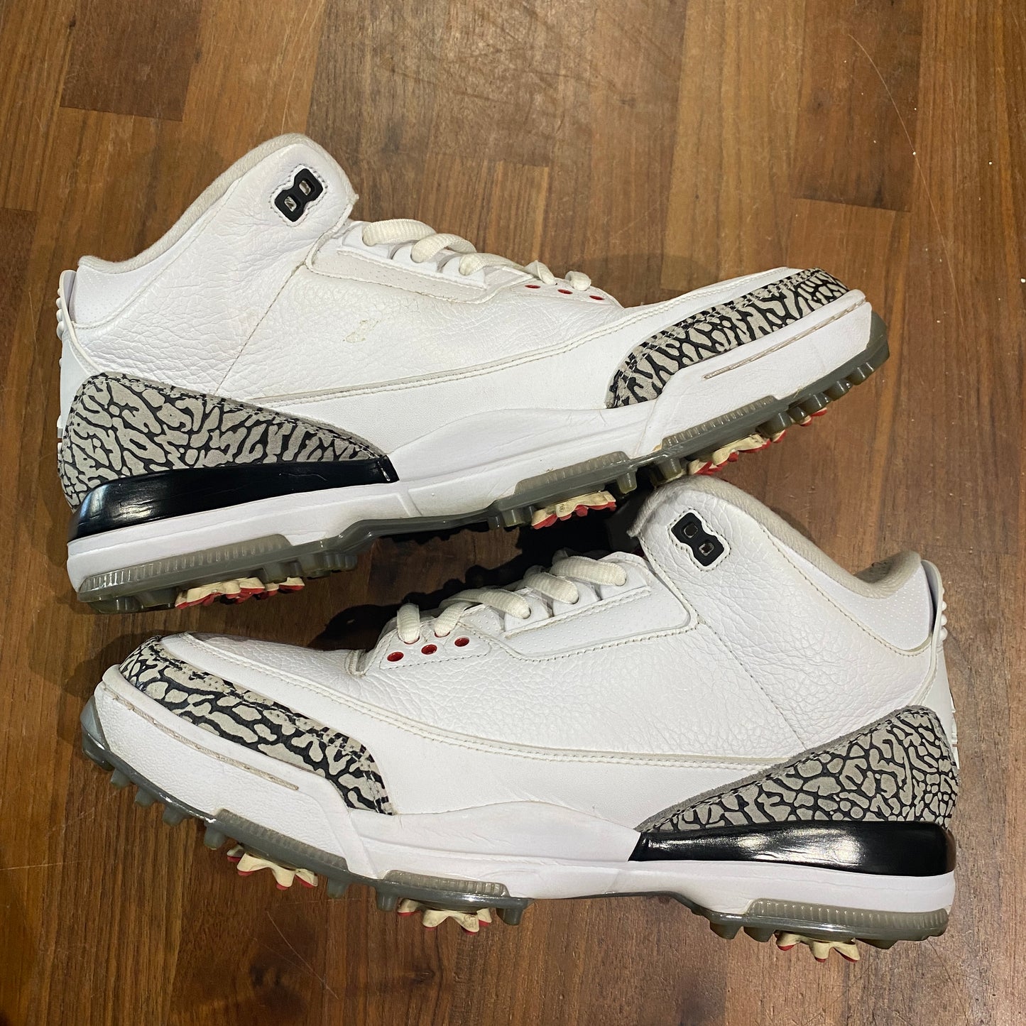 Jordan 3 White Cement 2017 Golf Shoes Size 12 USED s3293