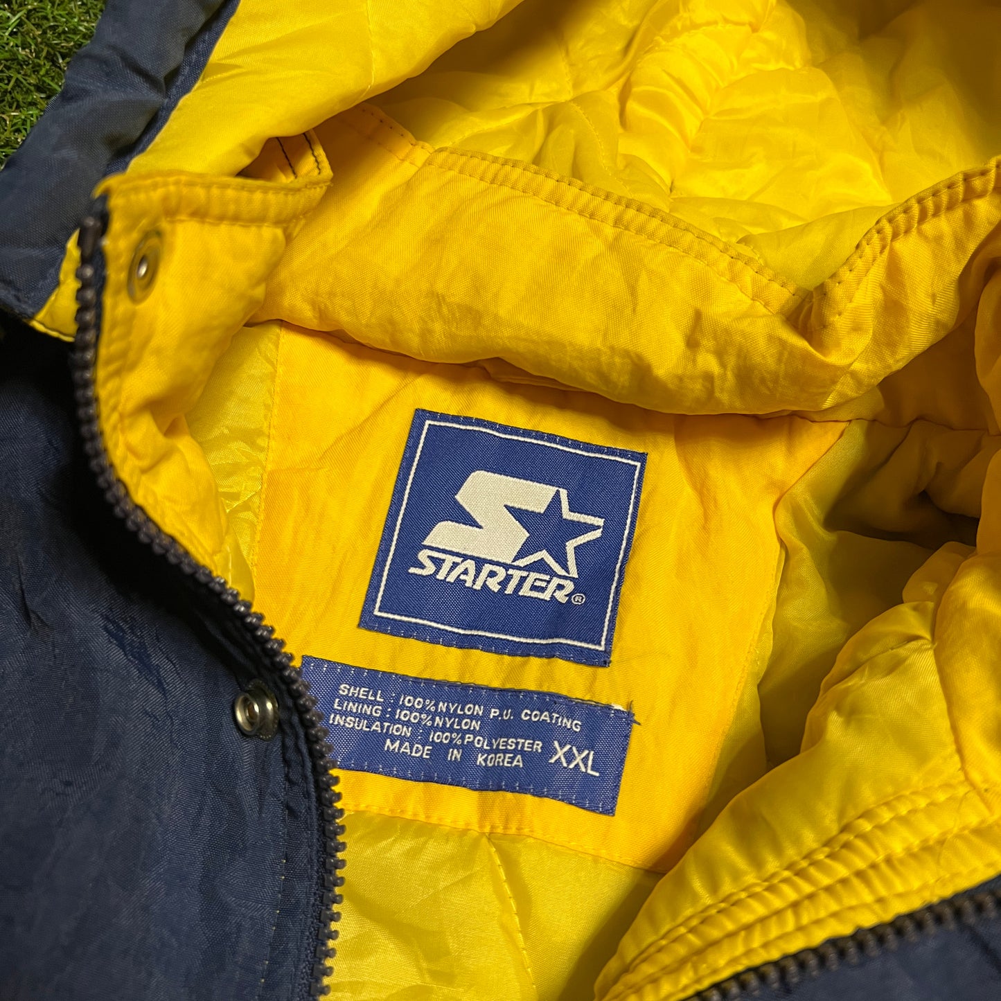 1990s Notre Dame Fighting Irish Starter Puffy Jacket Size XXL USED v13394