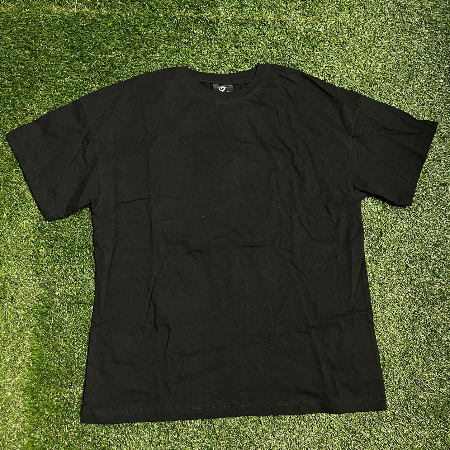 5am Blank Black Tee Size Large USED v7881