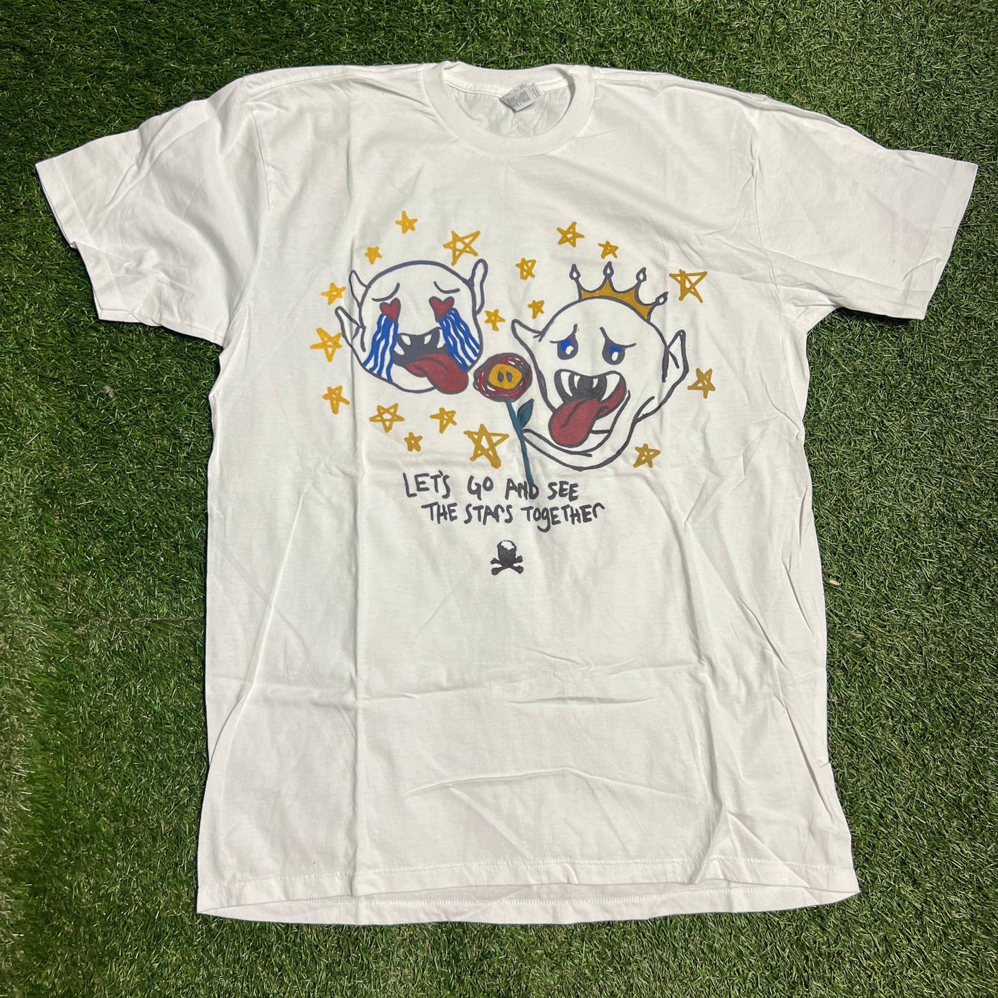 5am Ghost Tee Size Large USED v7873