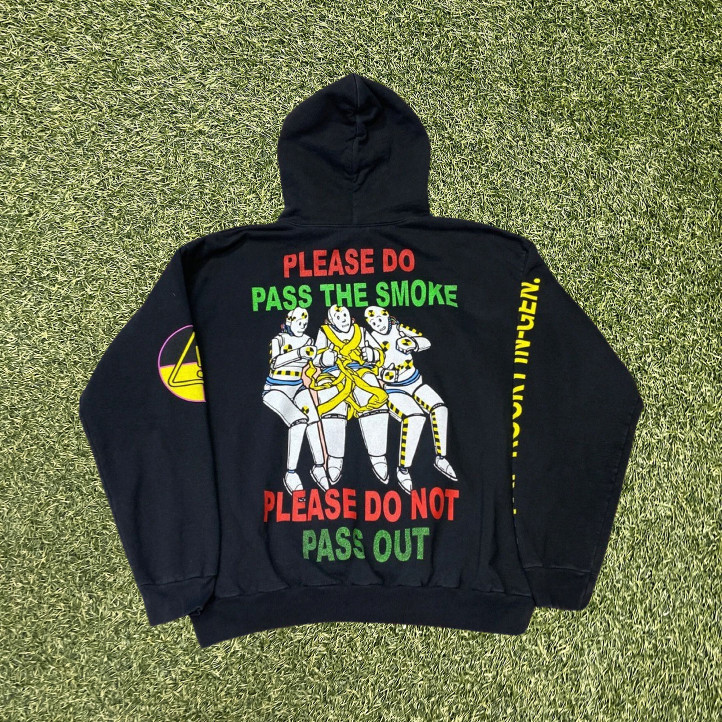 Asap Rocky Hows moshing Black Hoodie Size Large NEW x1551
