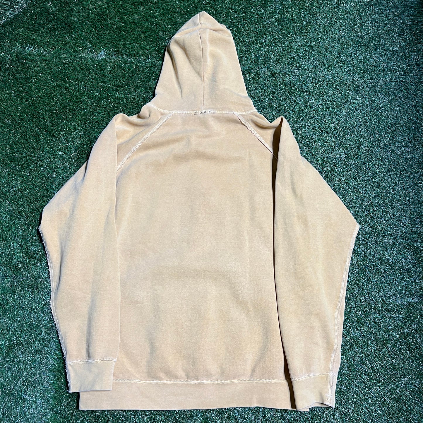 CPFM Fleeting Floating Yellow Hoodie Size Large USED x10386