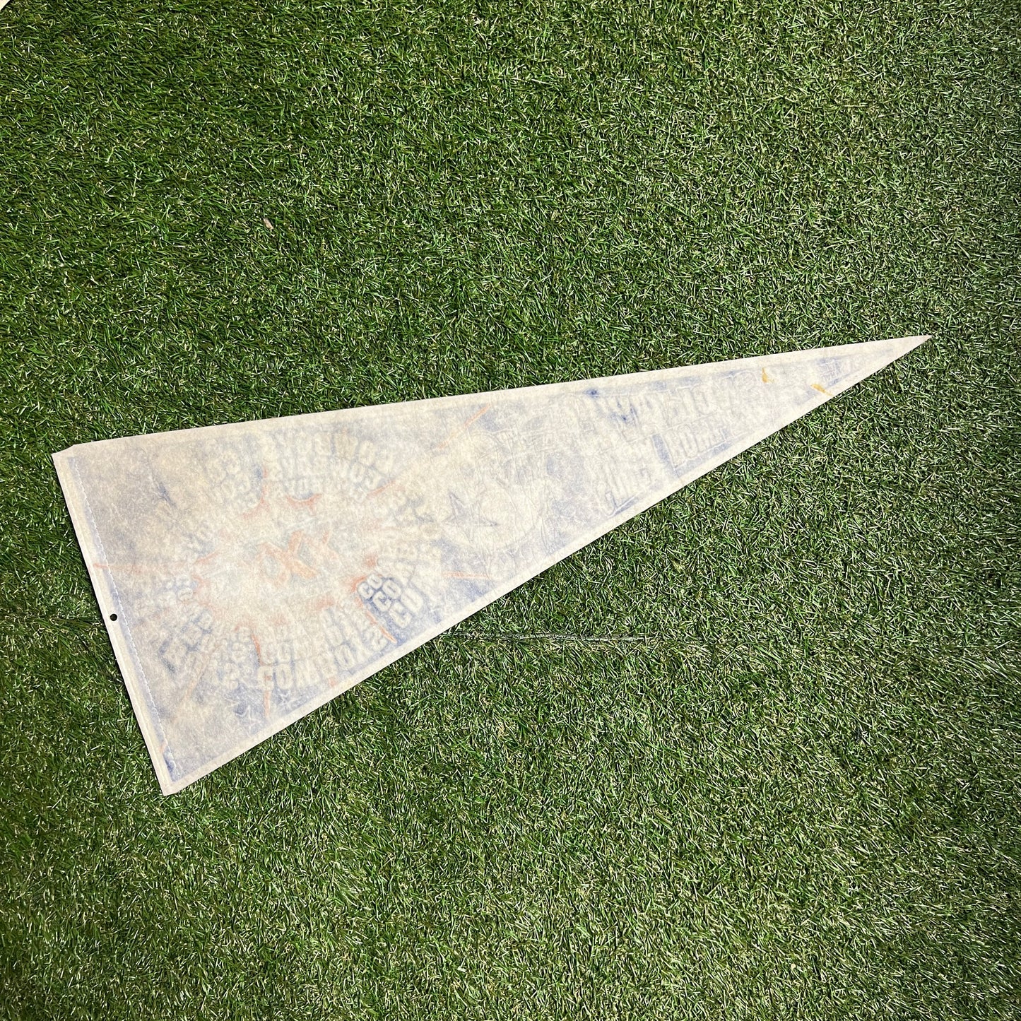 1990s NFL Super Bowl XXX Cowboys Blue Pennant OS USED v13419