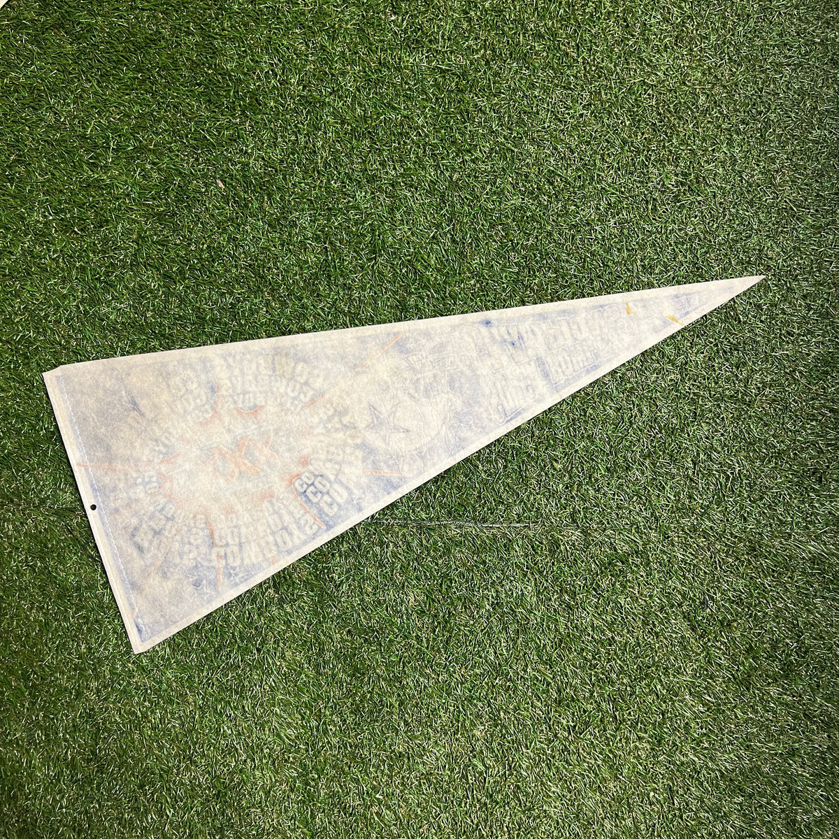 1990s NFL Super Bowl XXX Cowboys Blue Pennant OS USED v13419