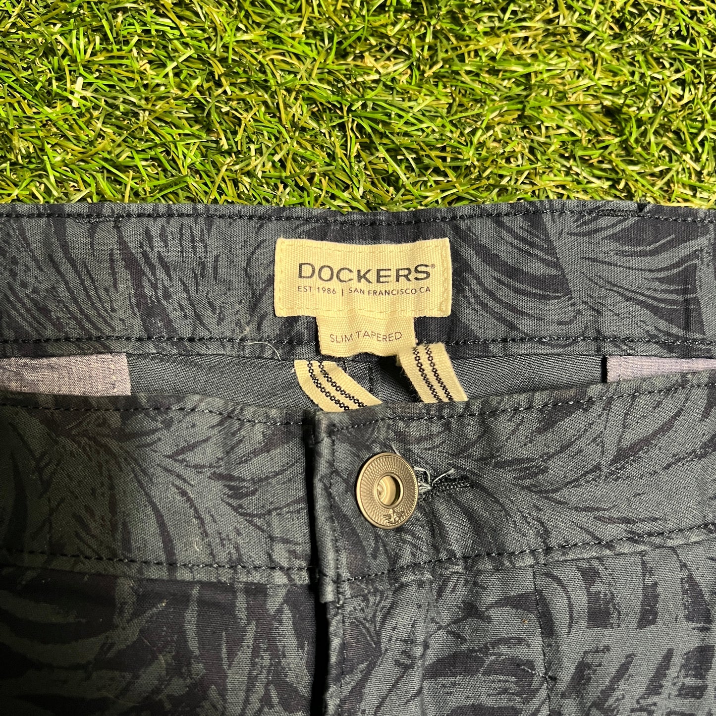 Dockers all over print pants navy Size 36 USED v13463