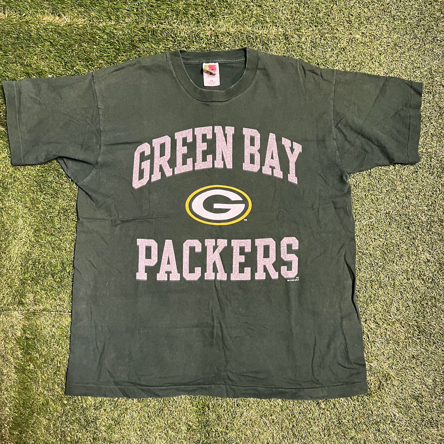 1997 Green Bay Packers Green Tee Size XL USED v13508
