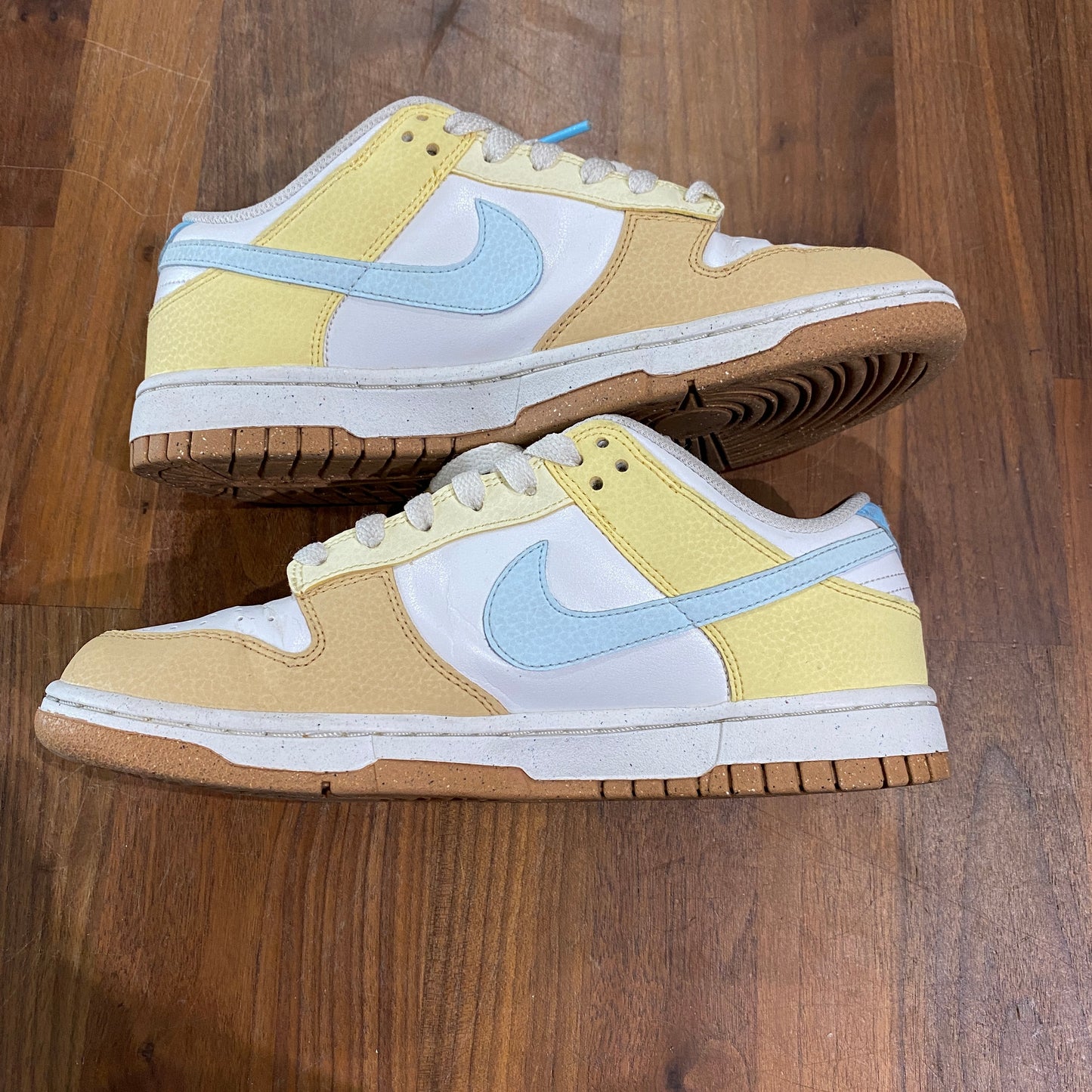Nike Dunk Low Soft Yellow Alabaster Size 6.5M/8W USED NO BOX s12837