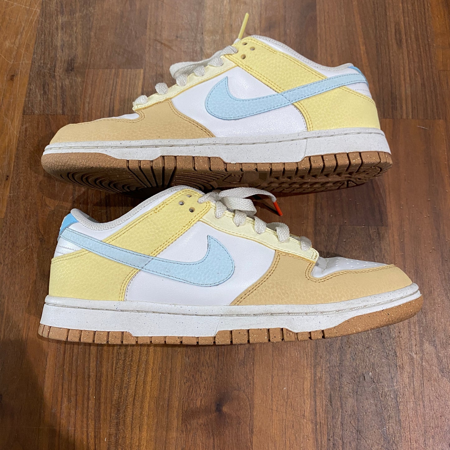 Nike Dunk Low Soft Yellow Alabaster Size 6.5M/8W USED NO BOX s12837