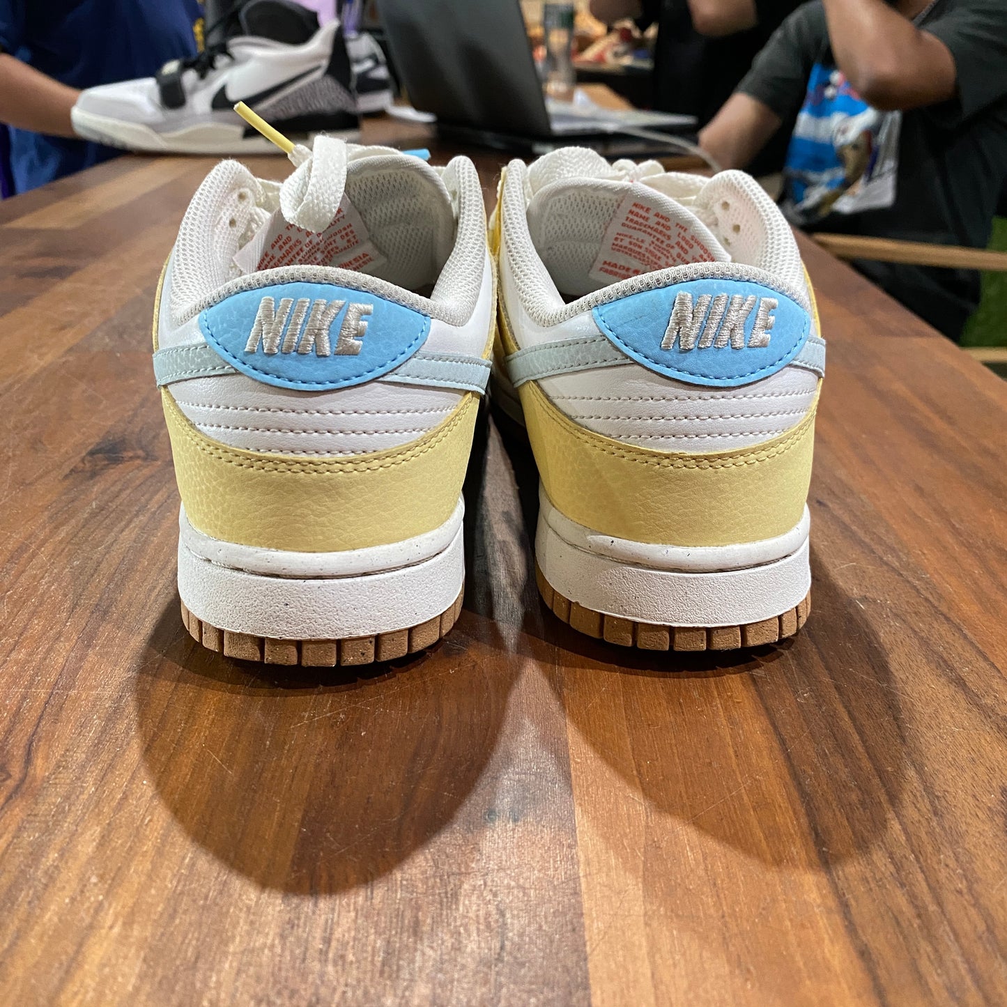 Nike Dunk Low Soft Yellow Alabaster Size 6.5M/8W USED NO BOX s12837