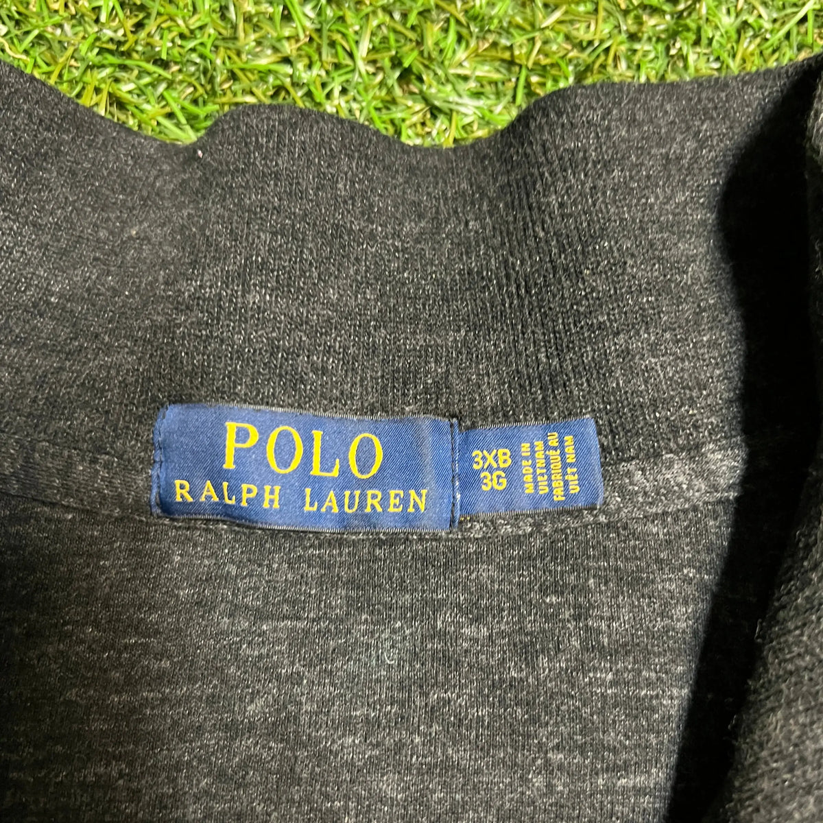 Polo quarter zip black Size 3XB USED v13544