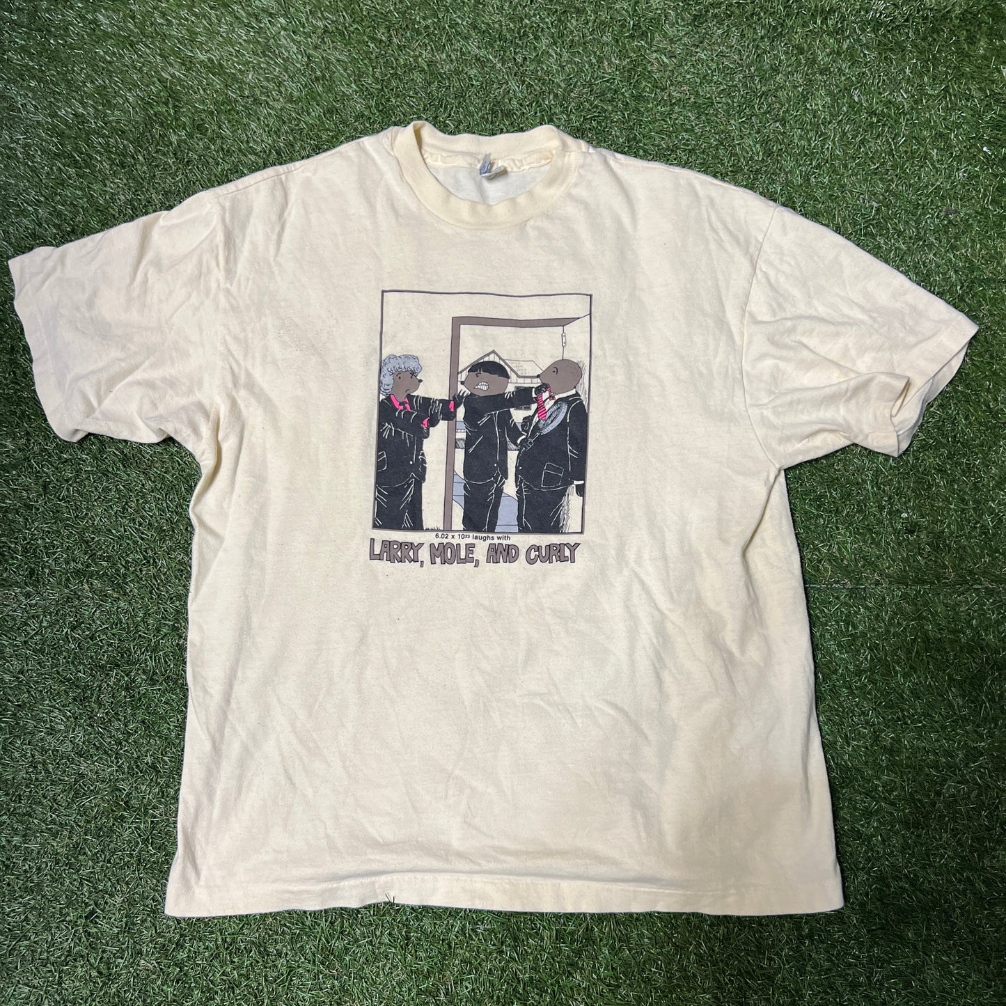 80's The Three Stooges Mice Cream Tee Size Large USED v13574