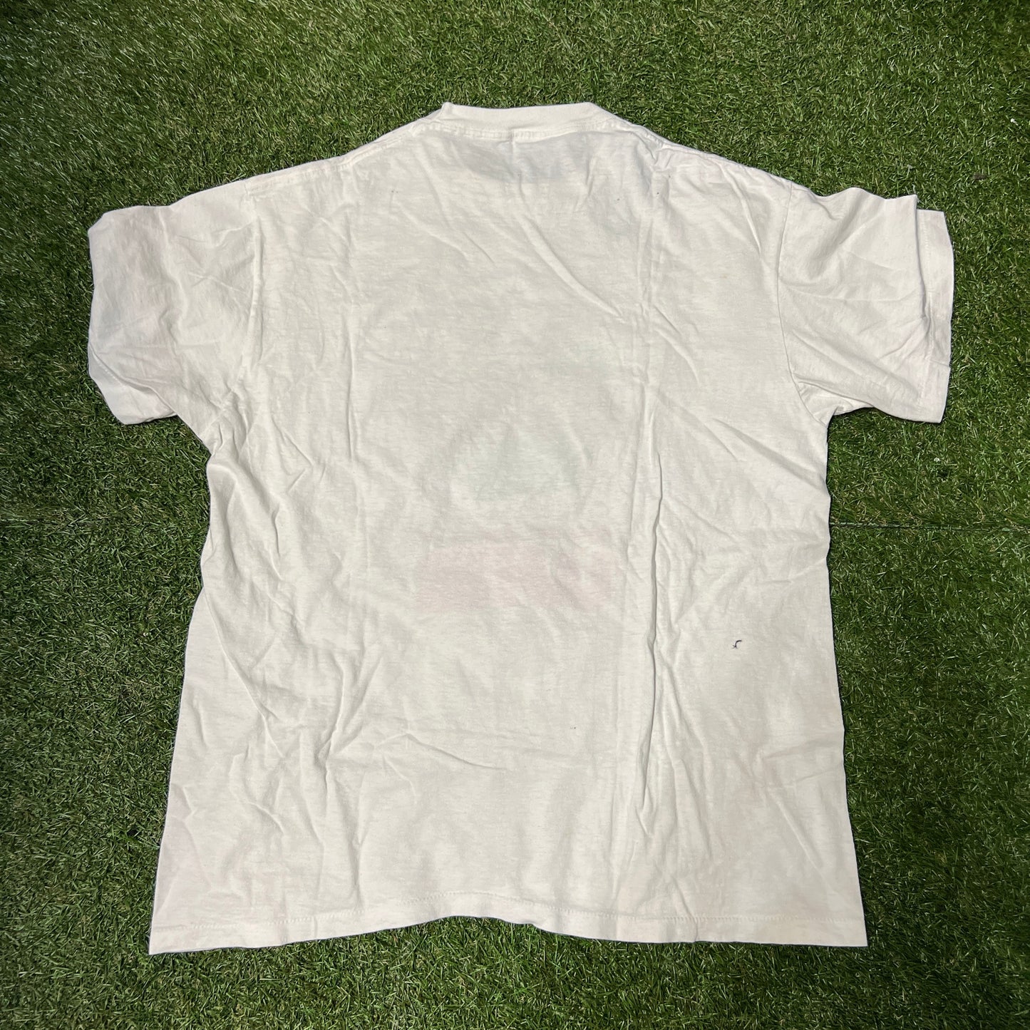 1990's Mets Dynamets Dash White Tee Size Large USED v13578
