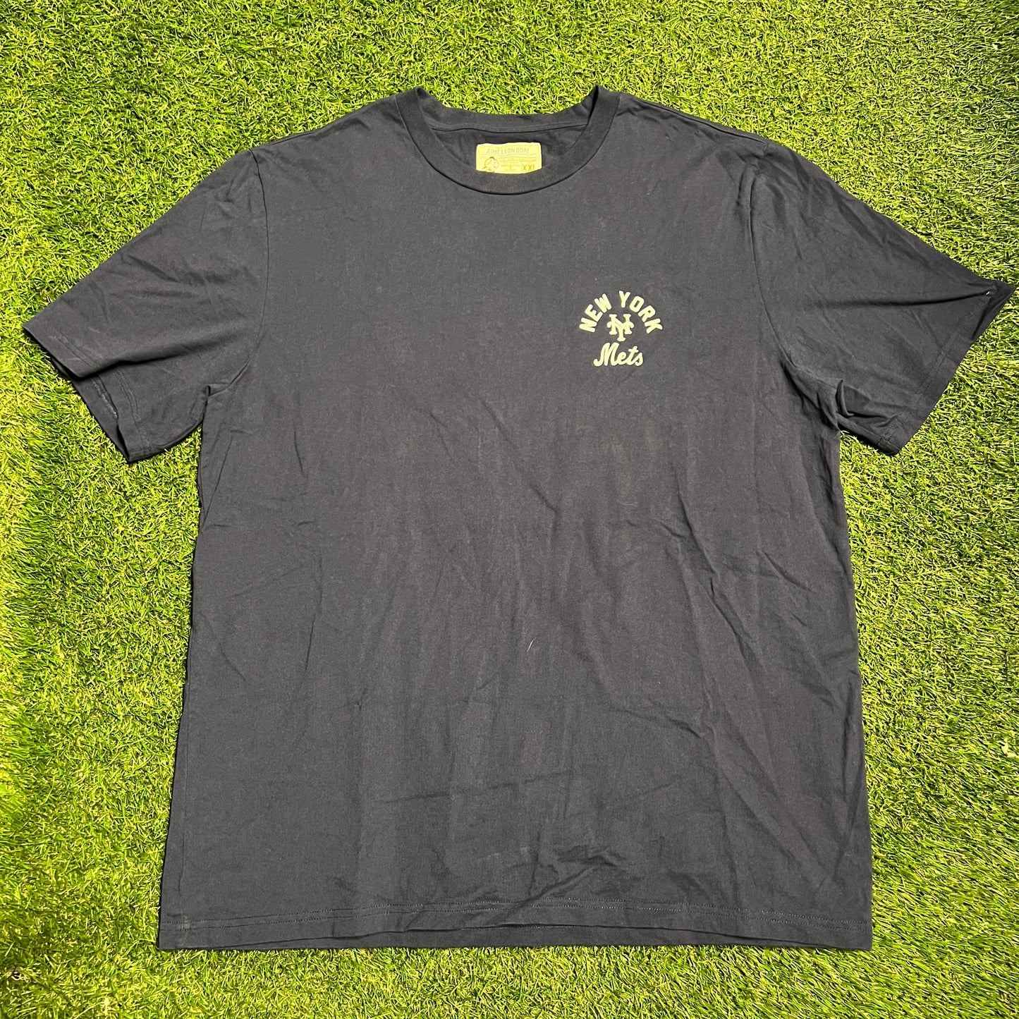 ALD NY Mets tee navy Size XXL USED x10615