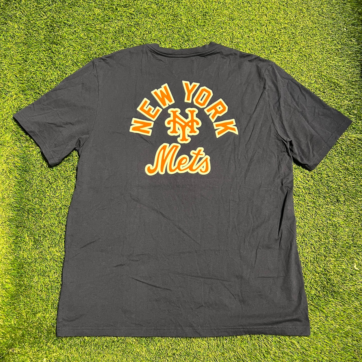ALD NY Mets tee navy Size XXL USED x10615