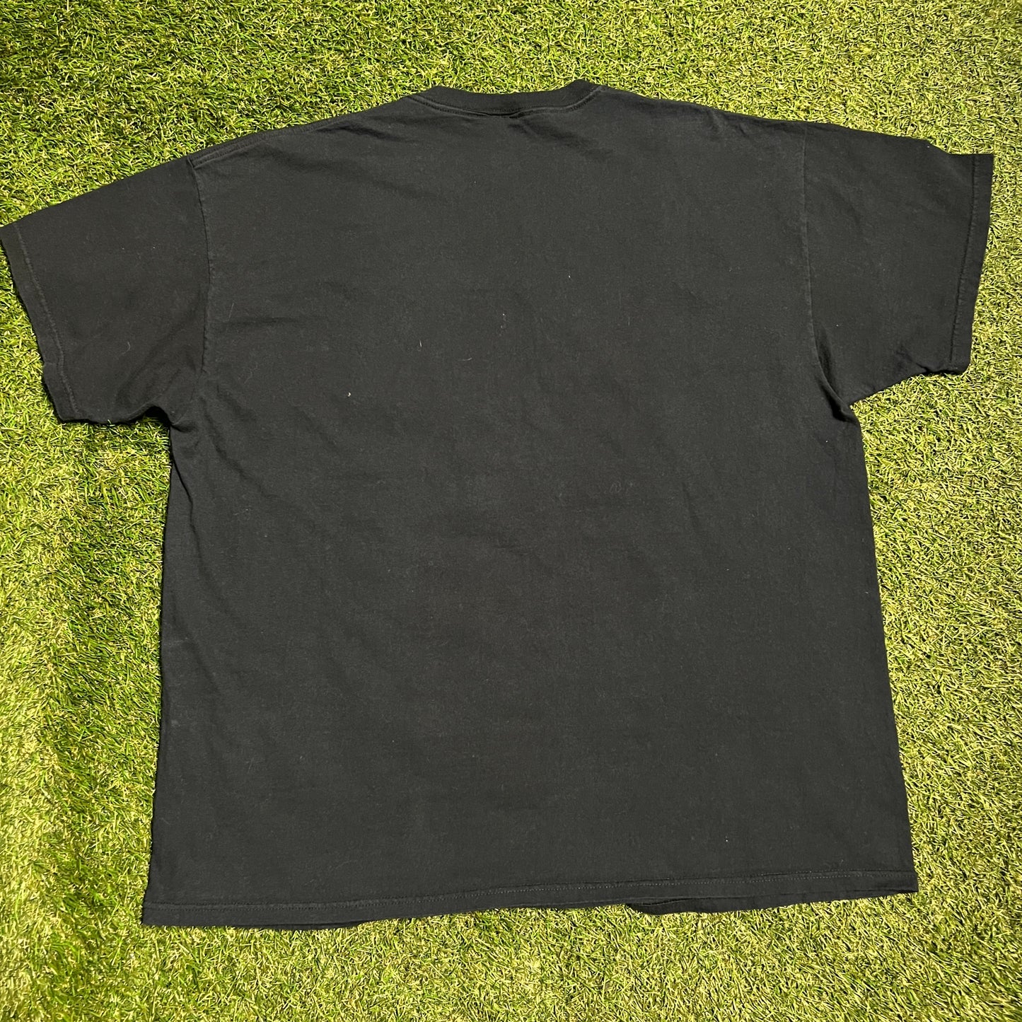 A Tribe Call Quest 4 Guys Posing Black Tee Size XL USED v13673