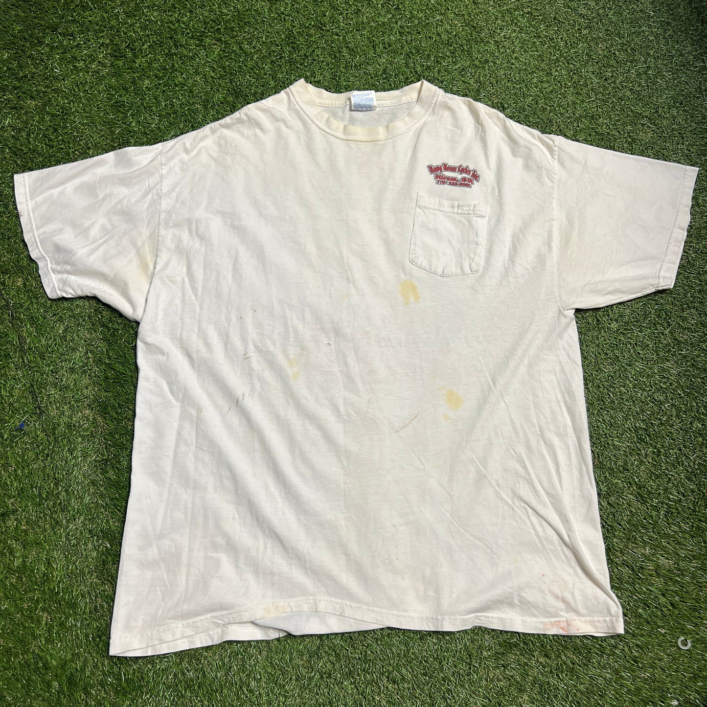 Hawy House cycles inc tee white Size XXL USED v13706