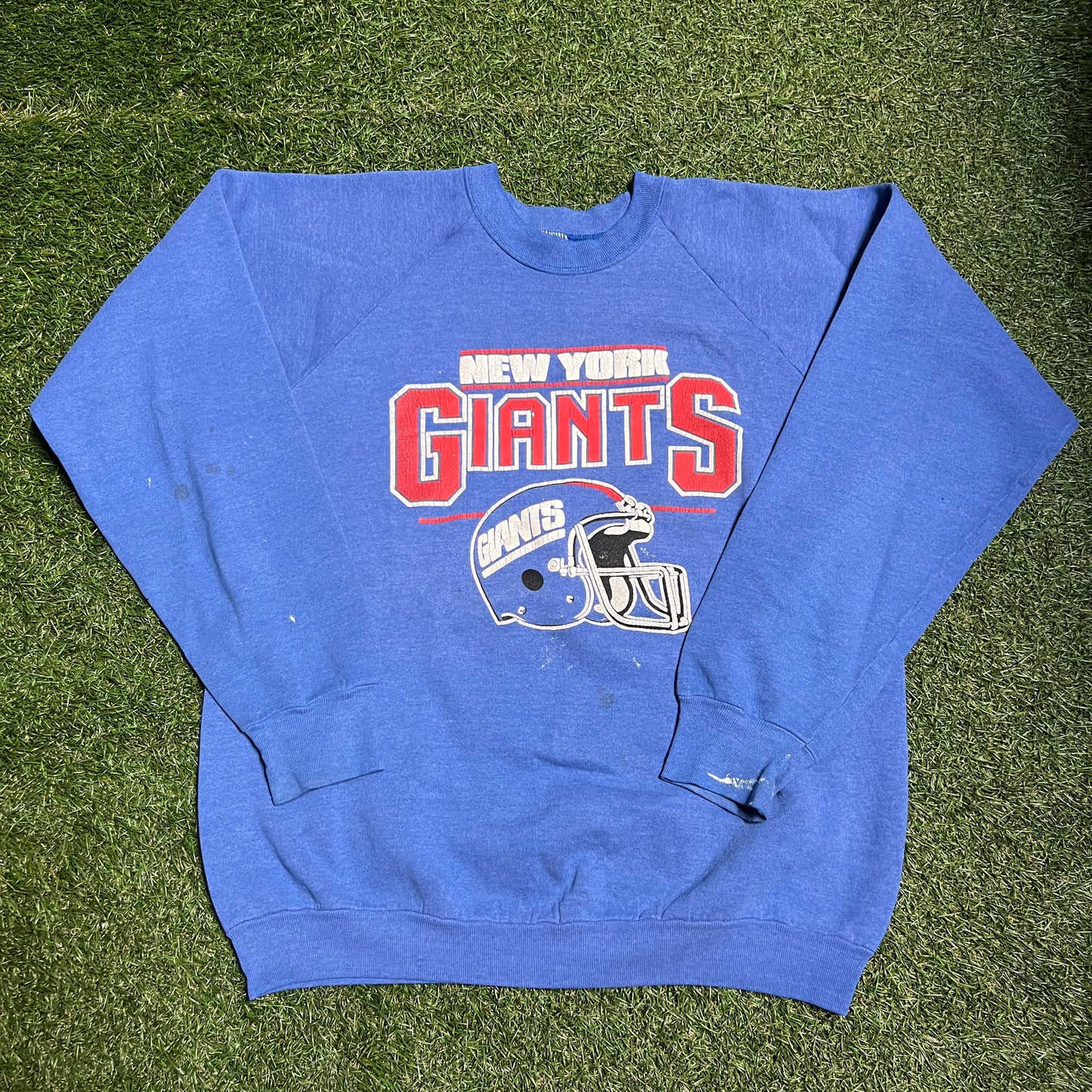 1990s New York Giants Blue Crewneck Size XL USED v13729