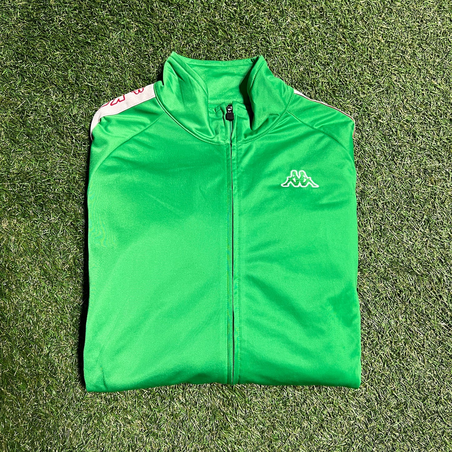 Kappa Track Top Sleeve Hits Green Size XXL NEW v13732