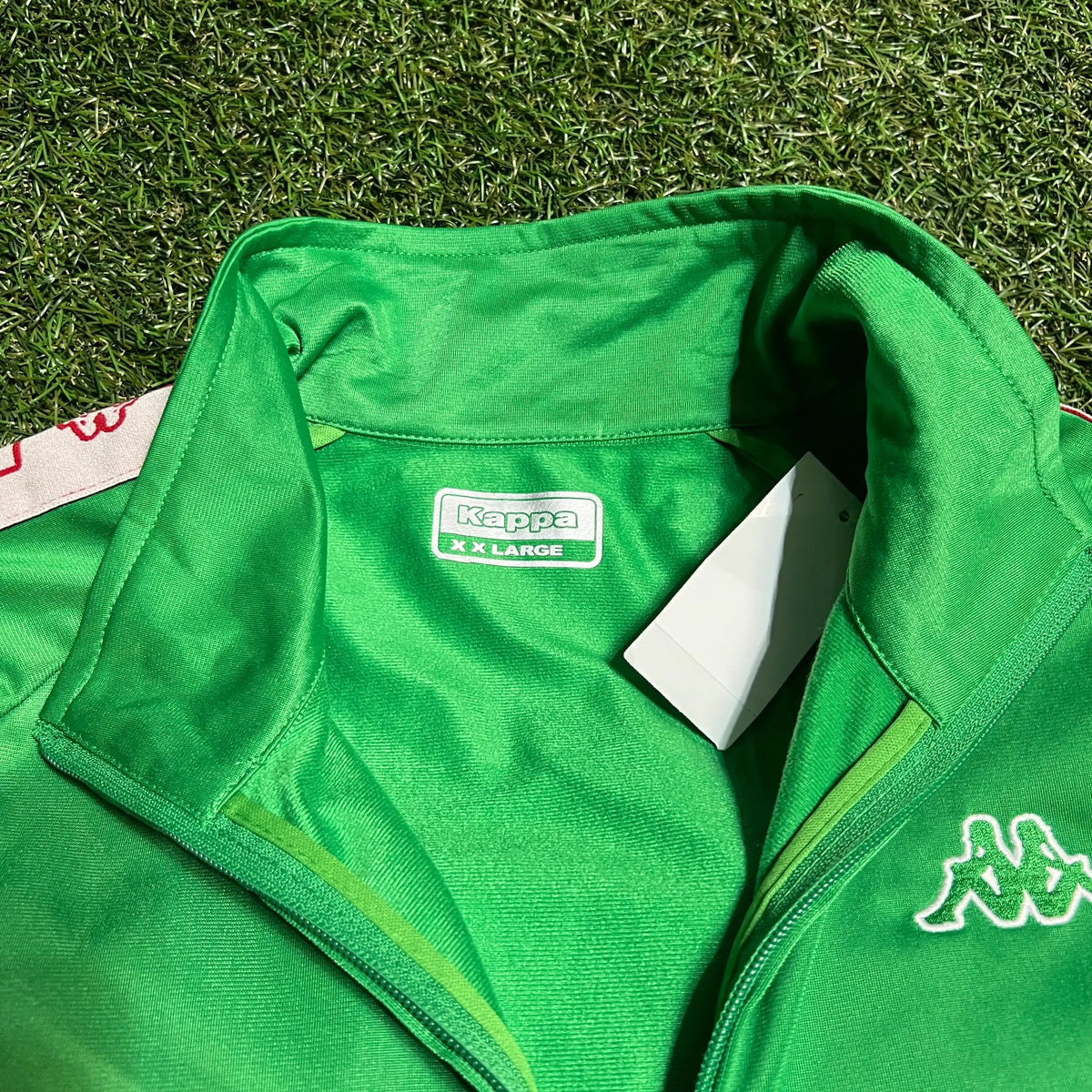 Kappa Track Top Sleeve Hits Green Size XXL NEW v13732