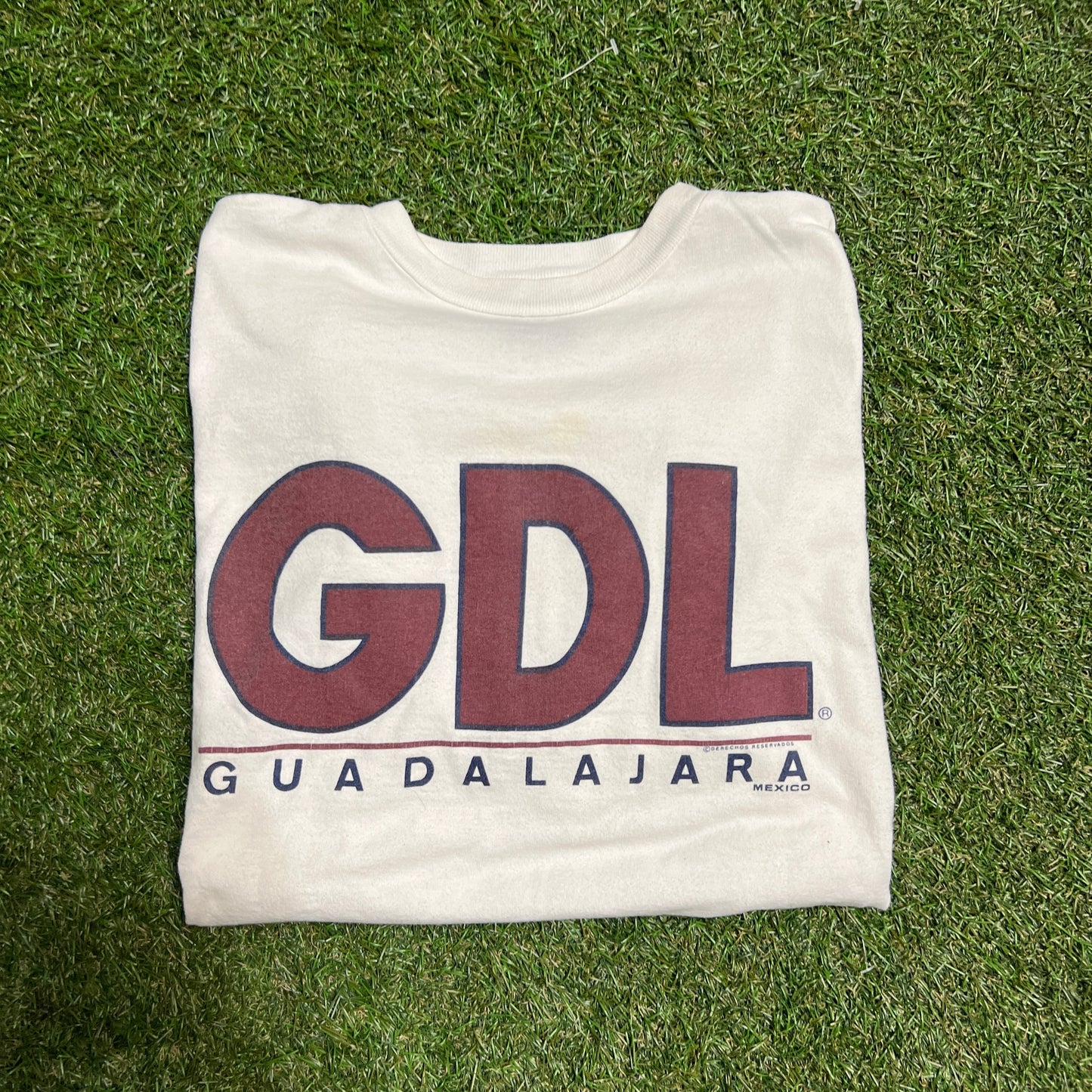 GDL guadalajara tee white Size Large USED v13747