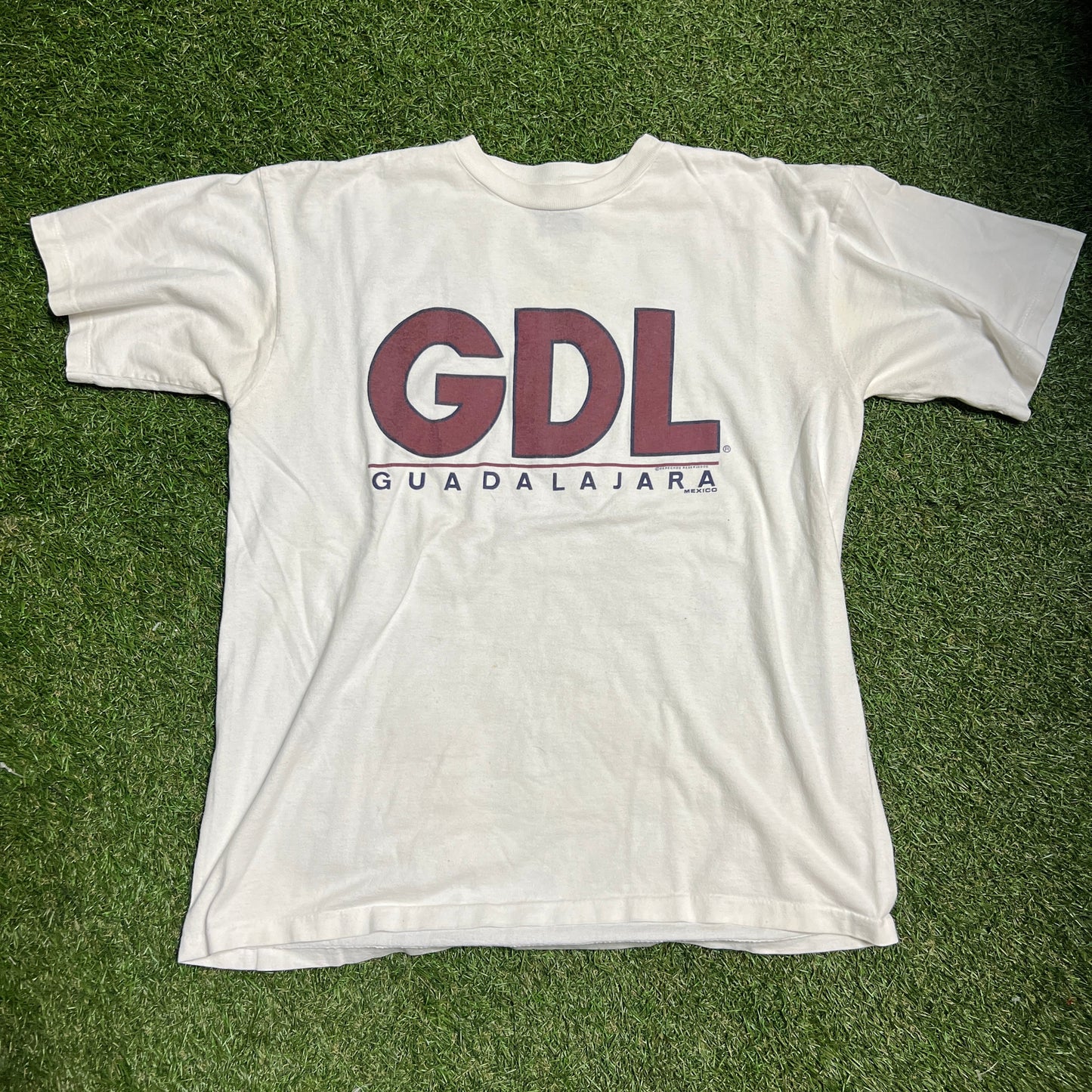 GDL guadalajara tee white Size Large USED v13747