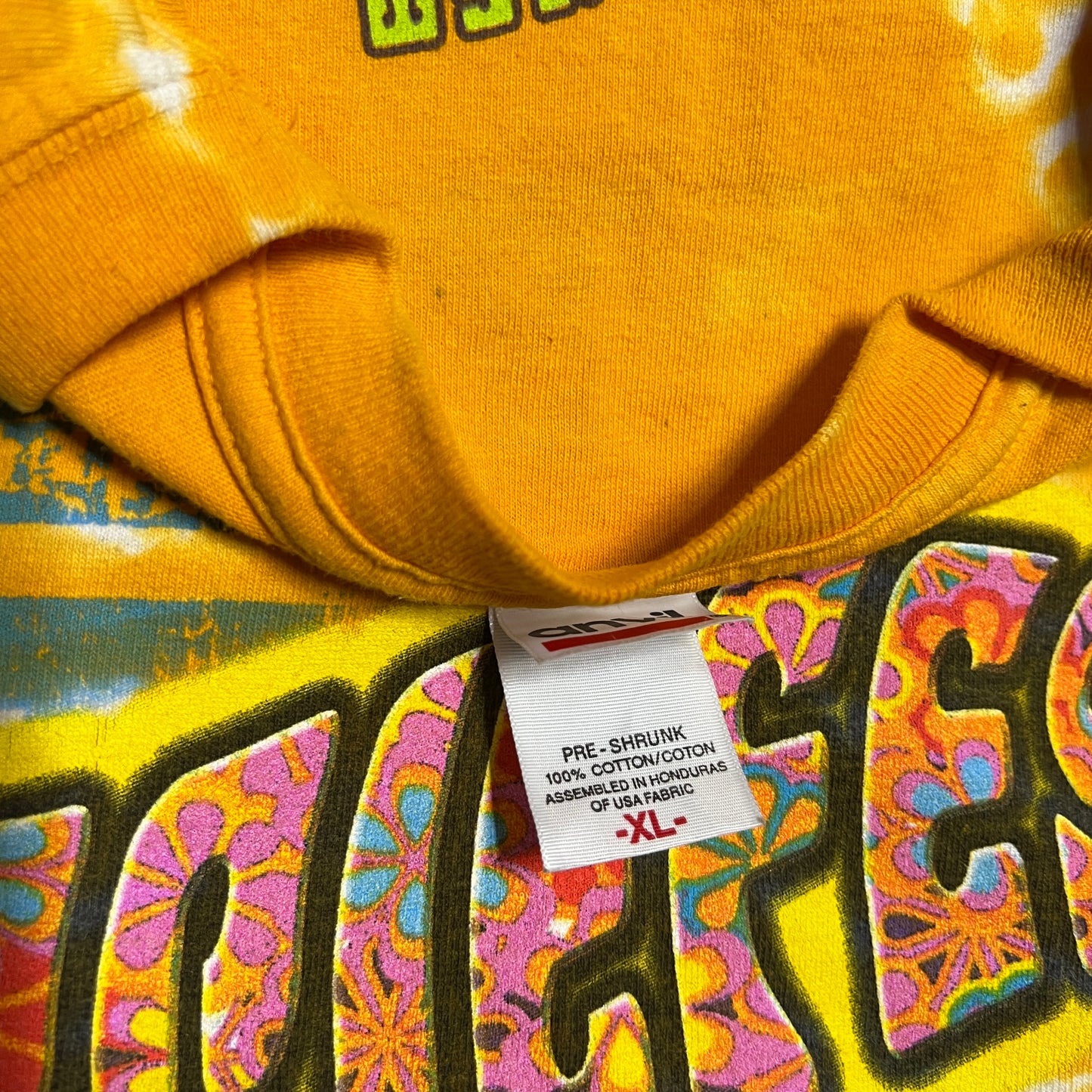 2007 hippiefest tee tie dye Size XL USED v13766