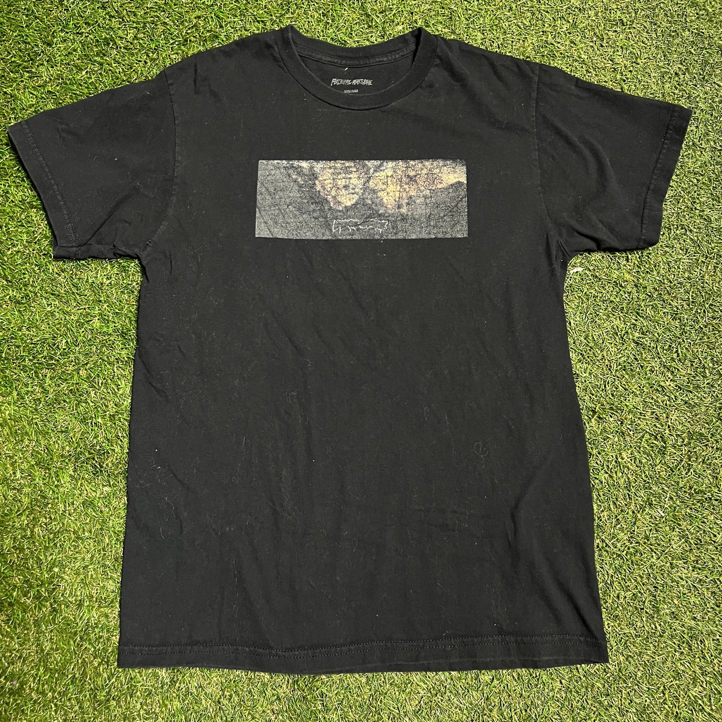 FA faded away graphic tee black Size Medium USED x10930