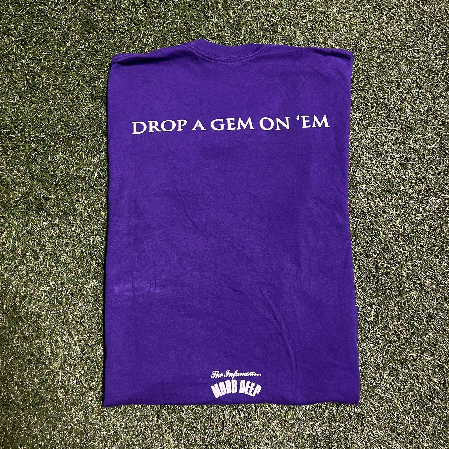 Supreme Mobb Deep Dragon Purple Tee Size Large USED x10947