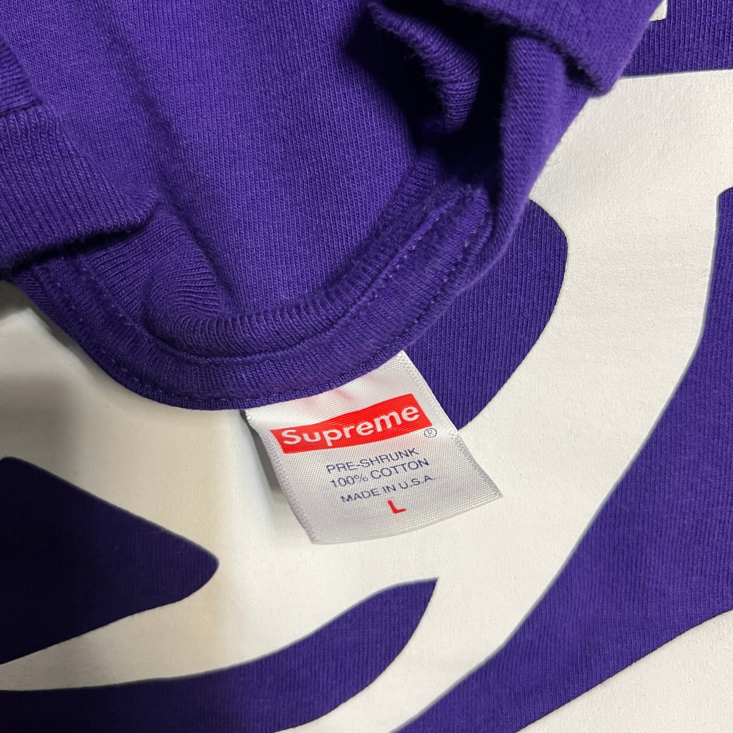 Supreme Mobb Deep Dragon Purple Tee Size Large USED x10947