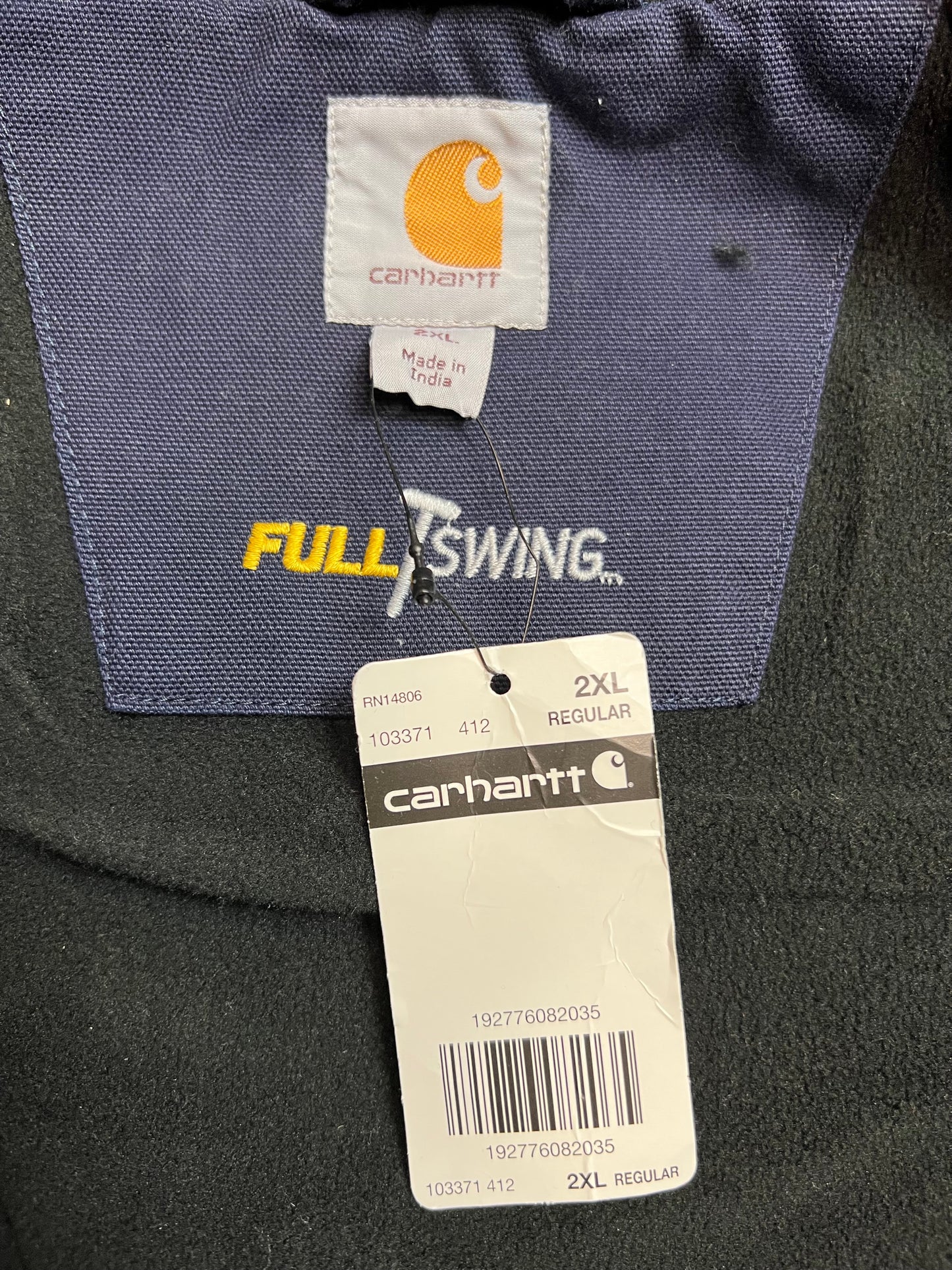Carhartt Full Swing Jacket Navy Size XXL NEW