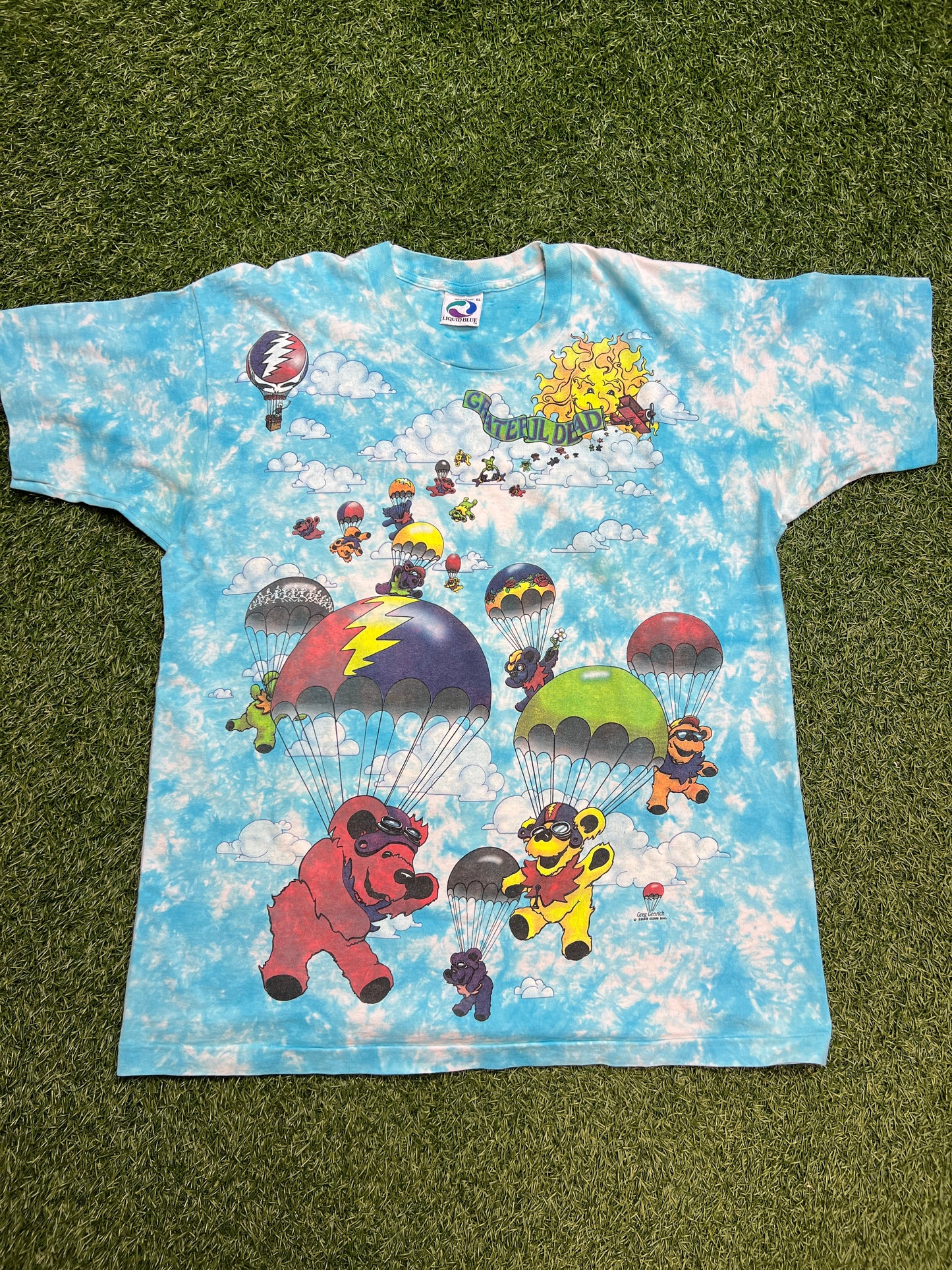 Grateful Dead Parachuting Bears 1993 Size XL USED
