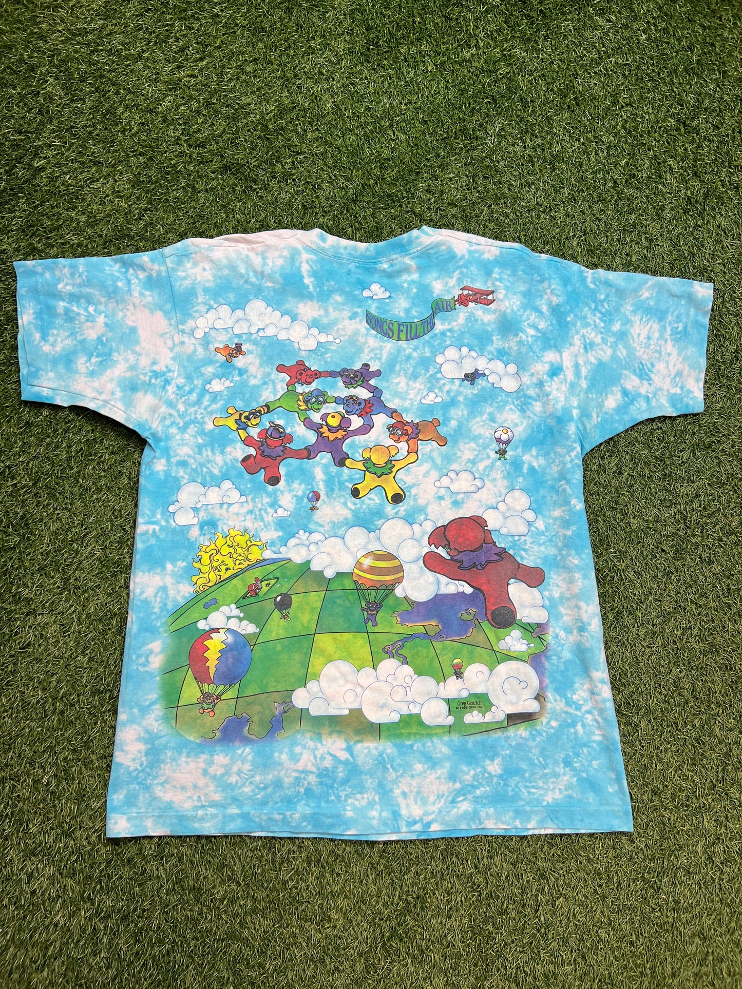 Grateful Dead Parachuting Bears 1993 Size XL USED