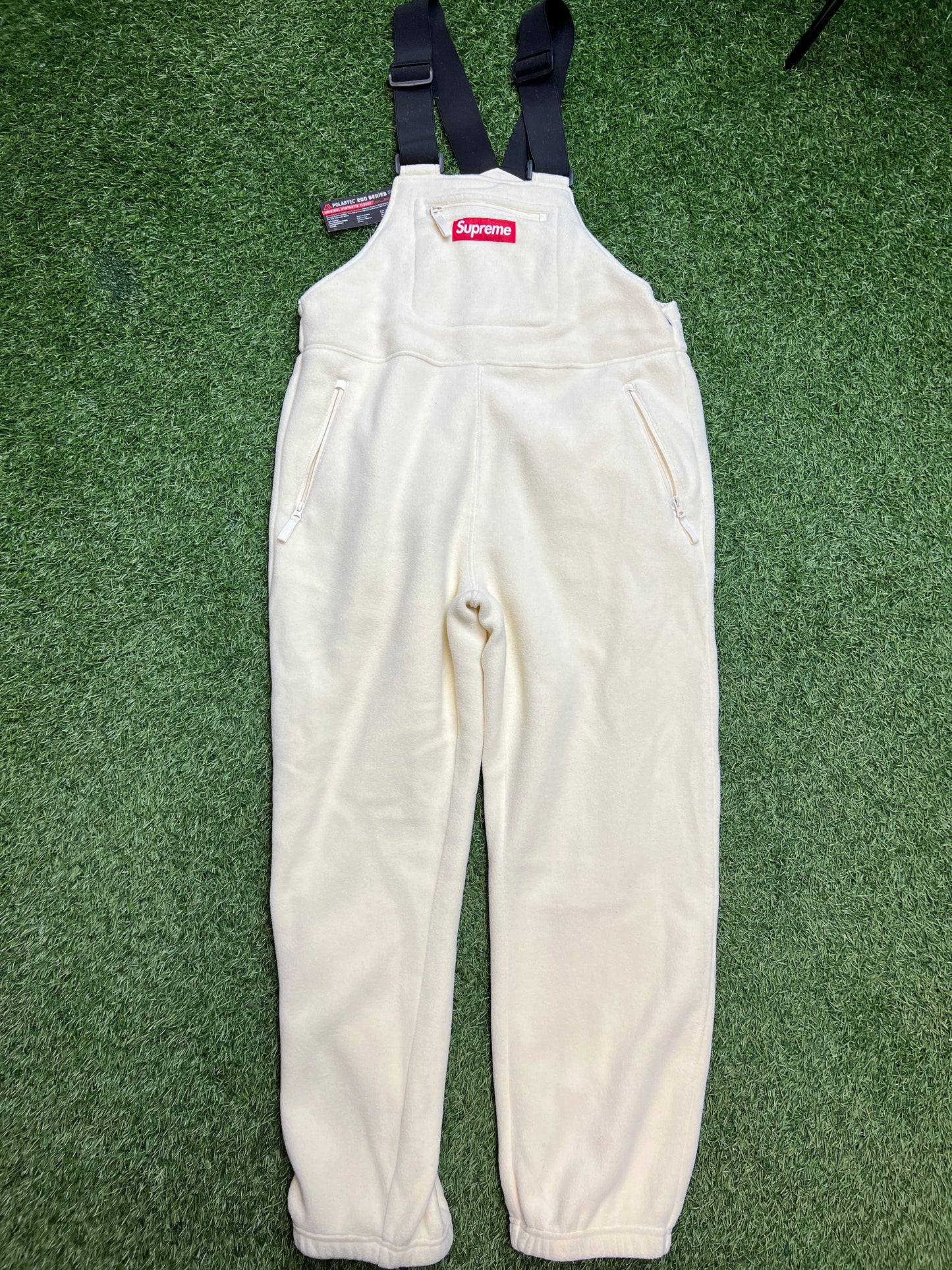 Supreme Polartec Wool Overalls Natural Size Medium NEW