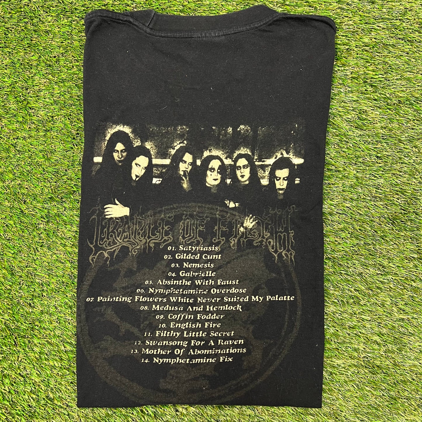 1990s Cradle of Filth Nymphetamine Tee Size XL USED