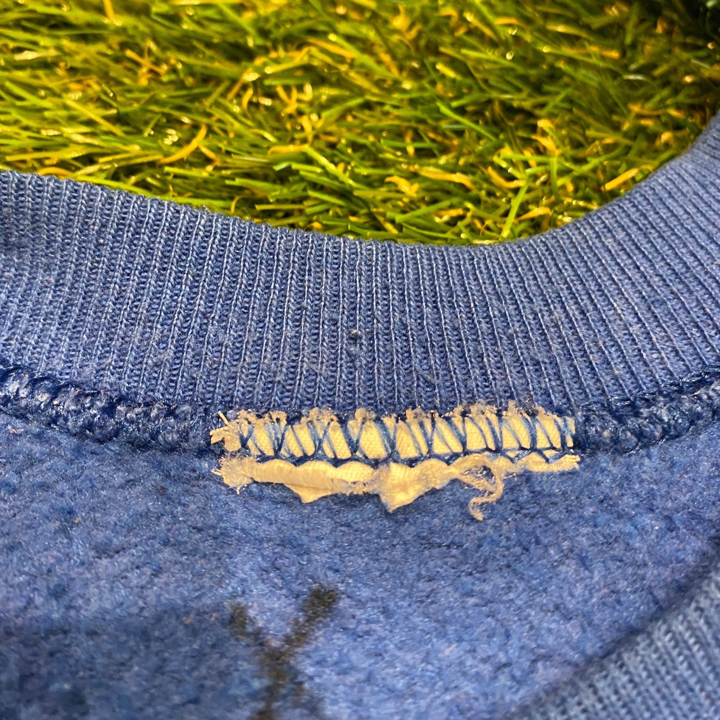 Harley Davidson Crewneck Blue No Size Tag Size Large USED V10848