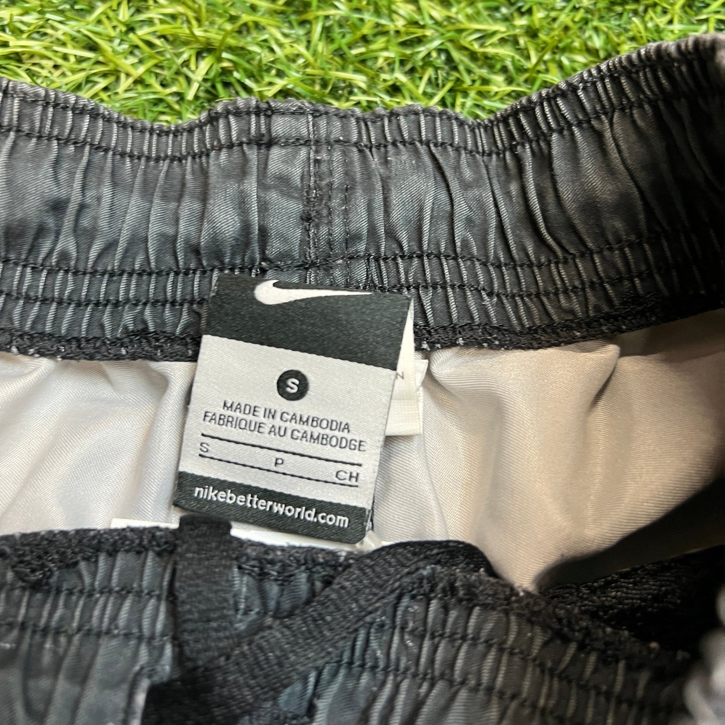 Nike Lime Lightning Black Swim Shorts Size Small USED