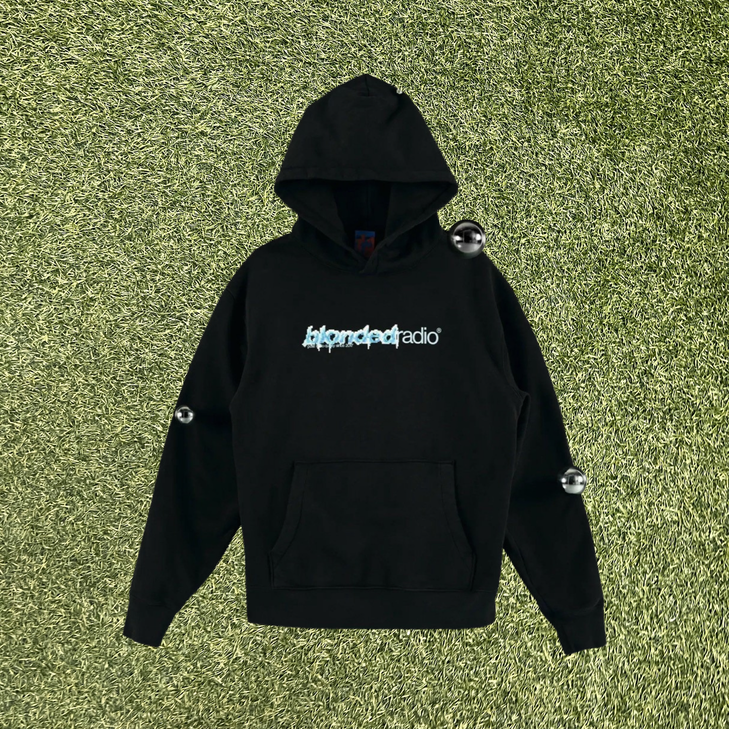 Blonded Radio iceman hoodie black Size XL NEW x7423